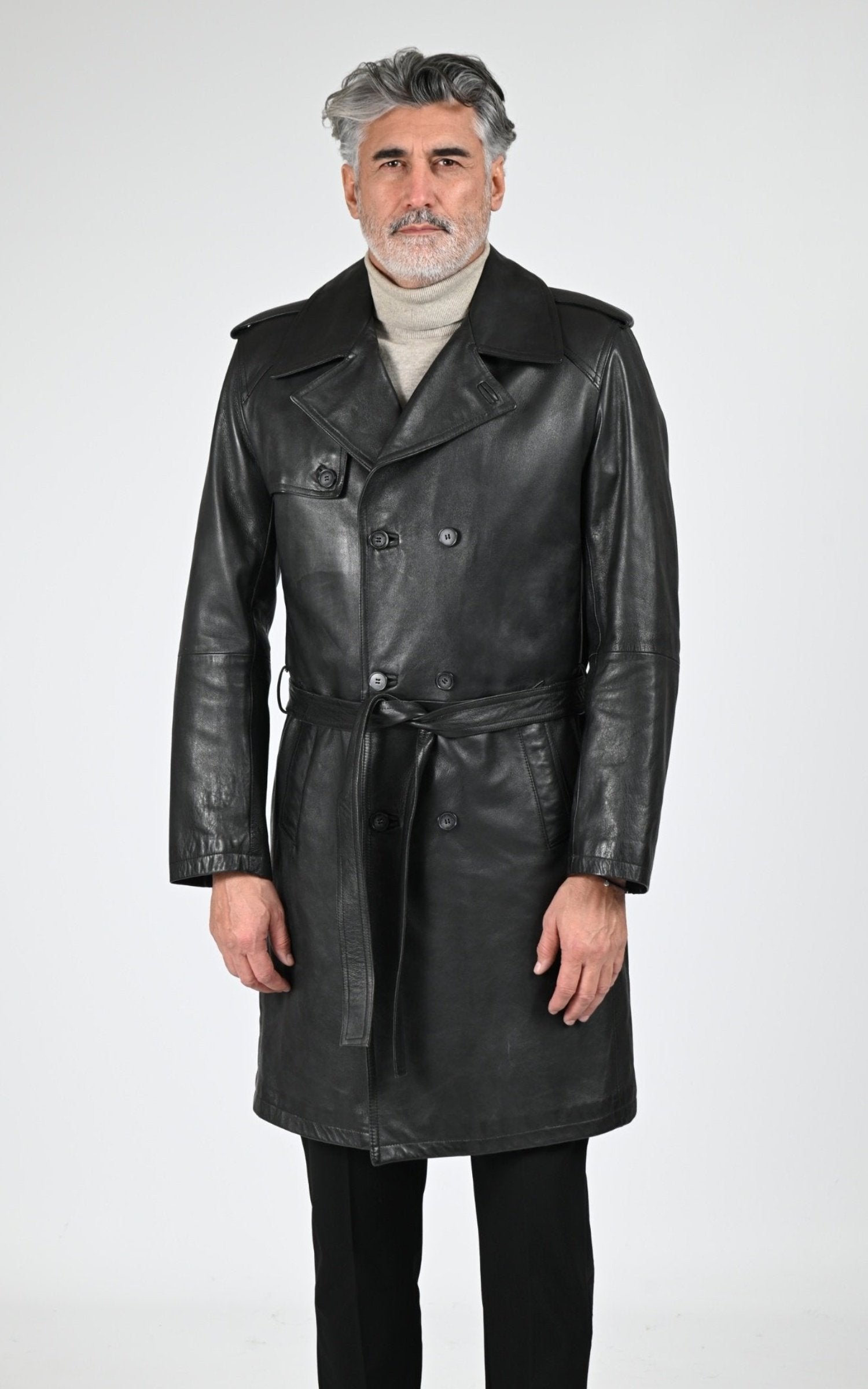 A "GEORGES" Marron La Canadienne Manteau Homme opened photo