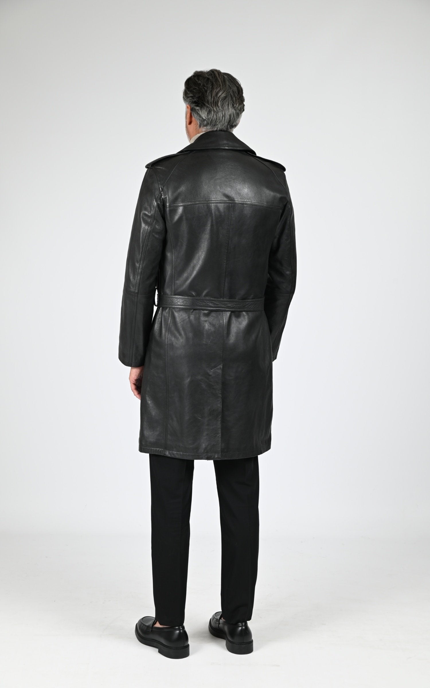 A "GEORGES" Marron La Canadienne Manteau Homme back photo