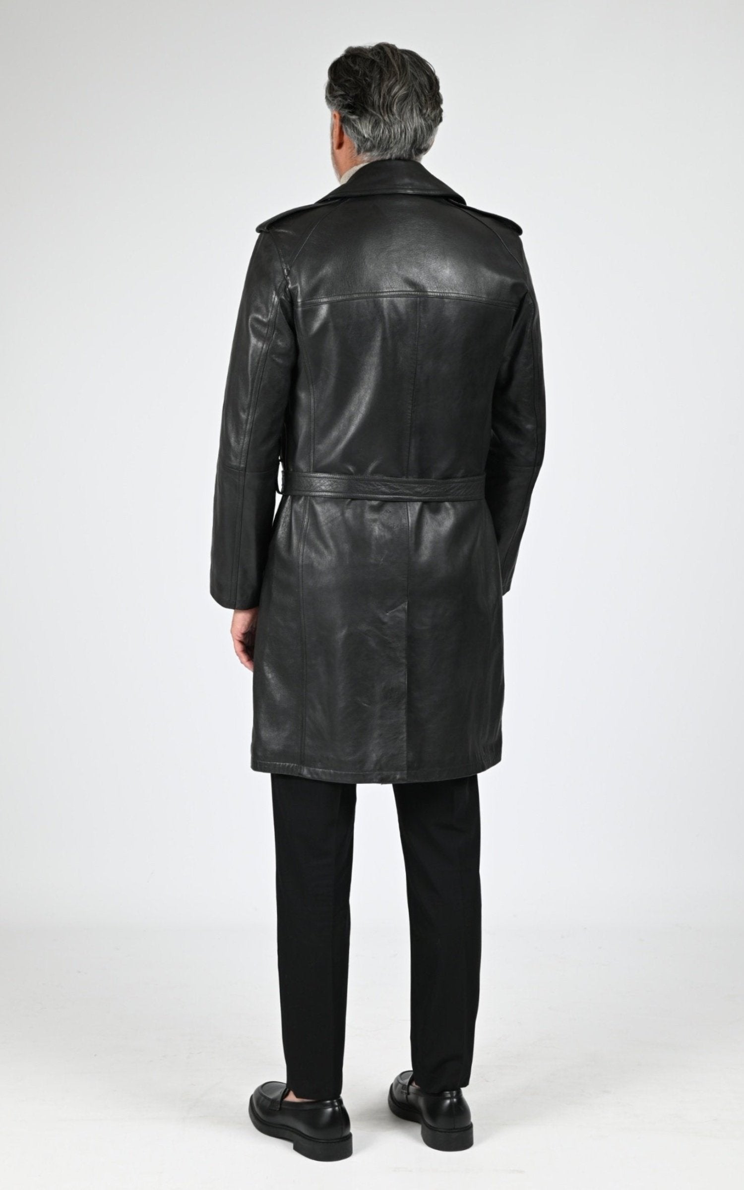 A "GEORGES" Marron La Canadienne Manteau Homme back photo