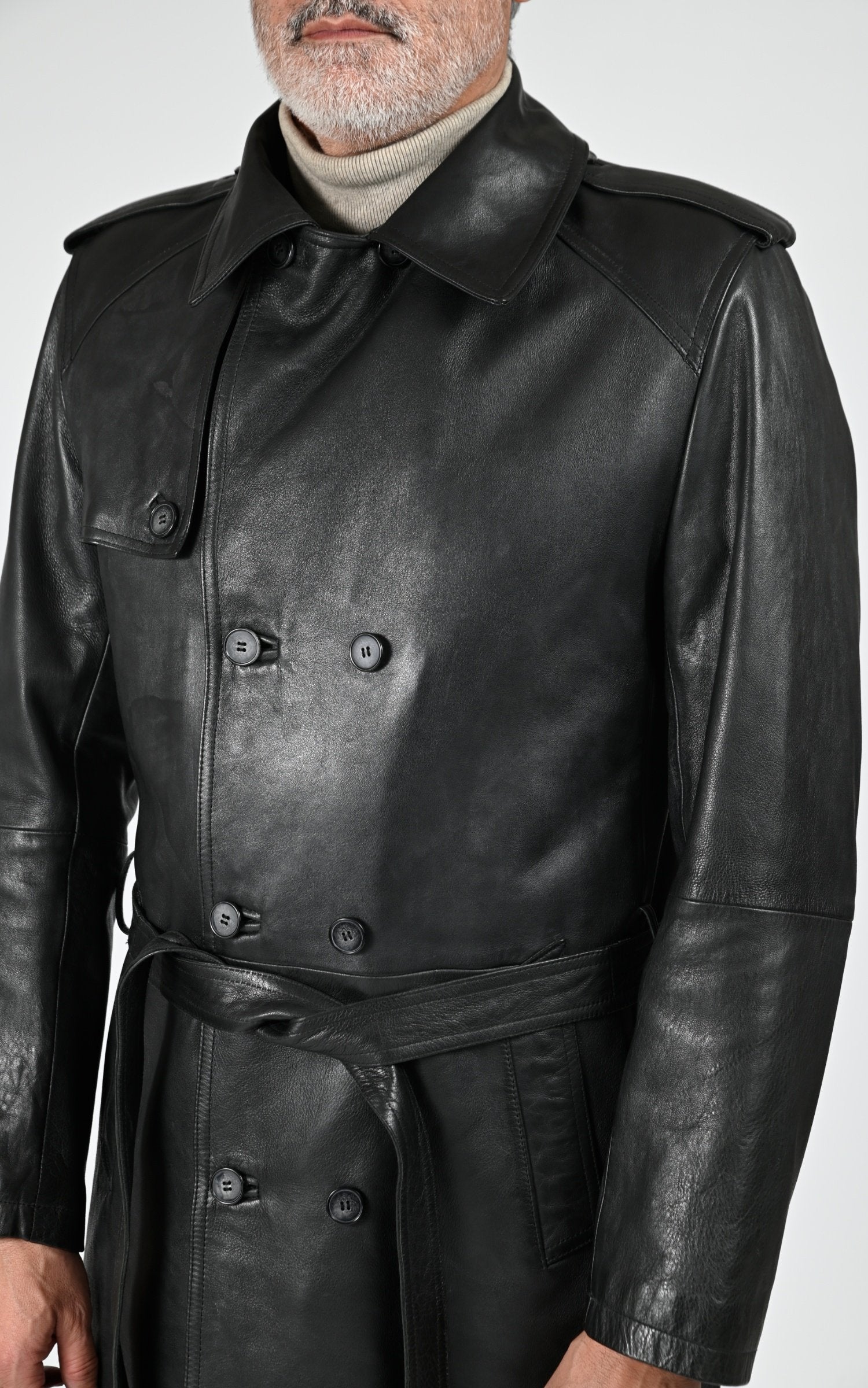 A "GEORGES" Marron La Canadienne Manteau Homme details photo