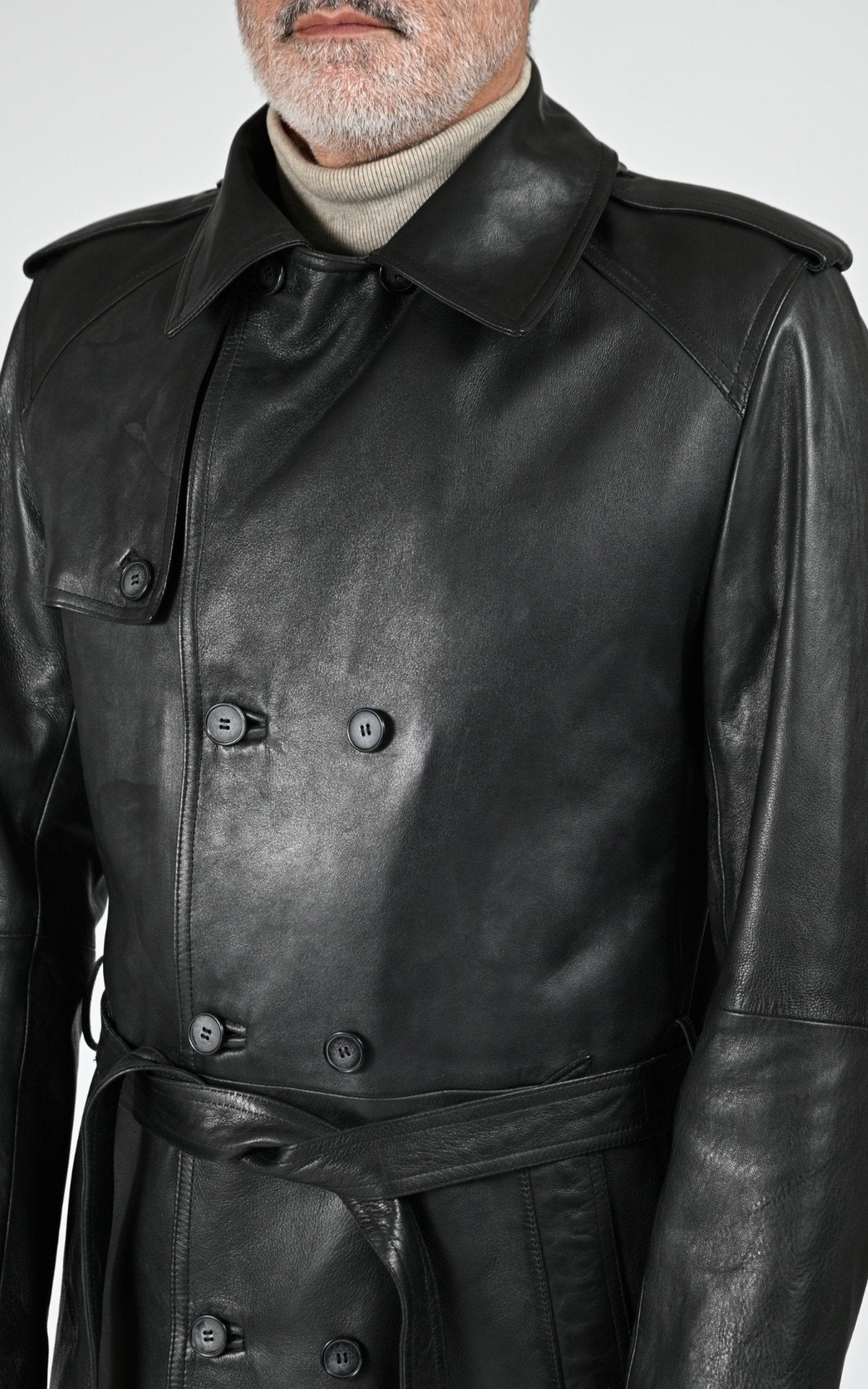 A "GEORGES" Marron La Canadienne Manteau Homme details photo