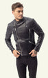 Blouson Cuir Homme Serge pariente, modèle Gladiator de couleur noir