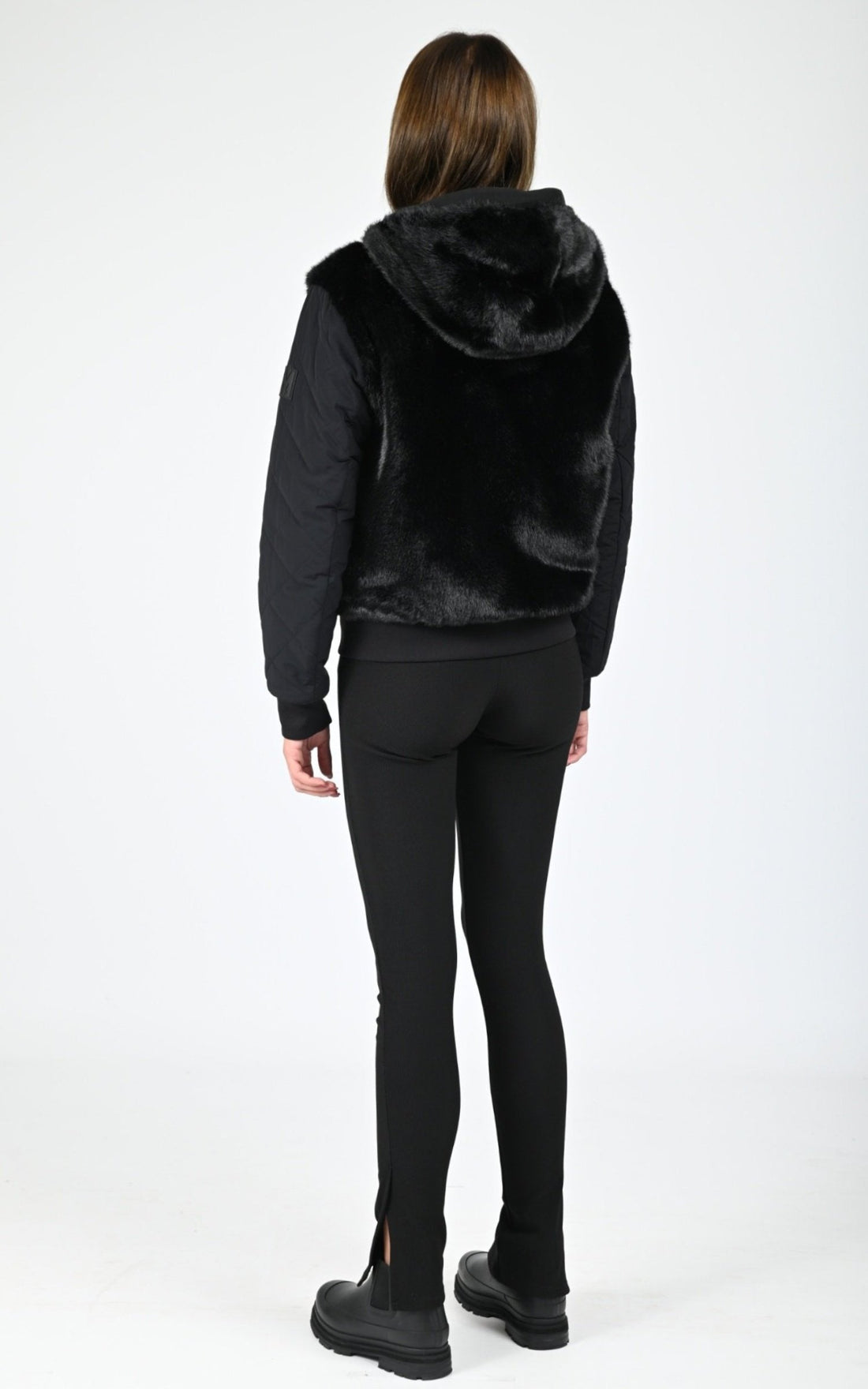 Gilet Textile Femme Mackage, modèle Gwendal de couleur black