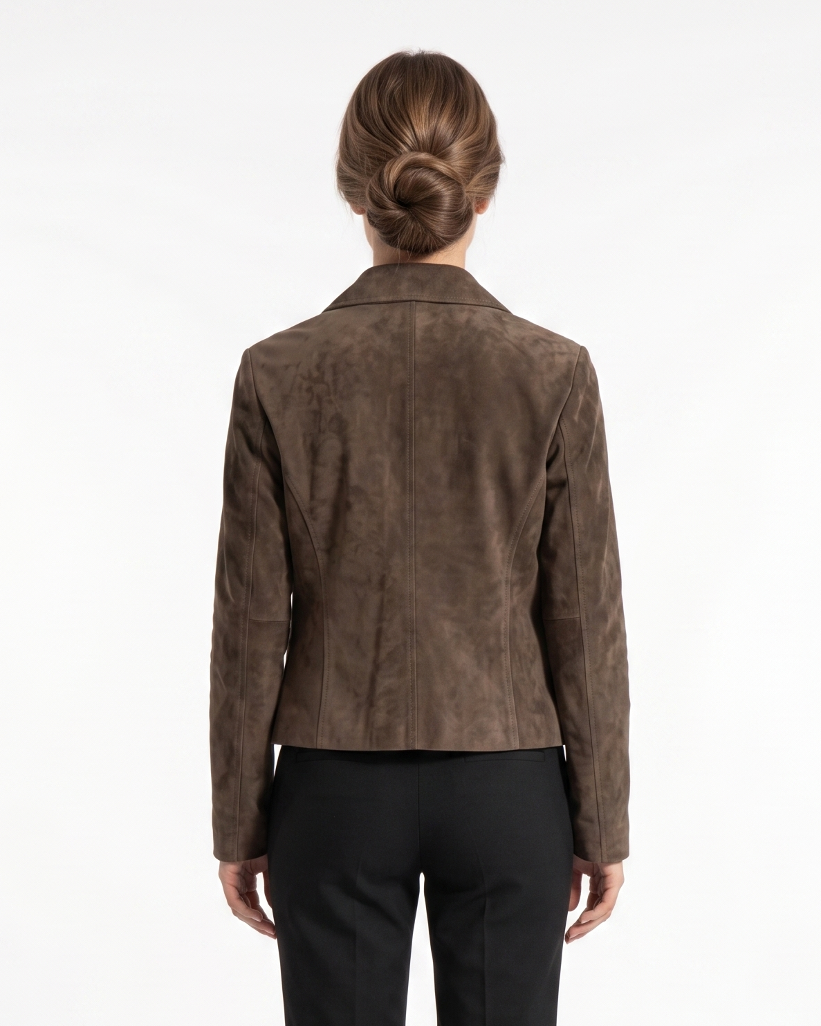Vida, 53 cm. Goat Suede Leather - Women Olive