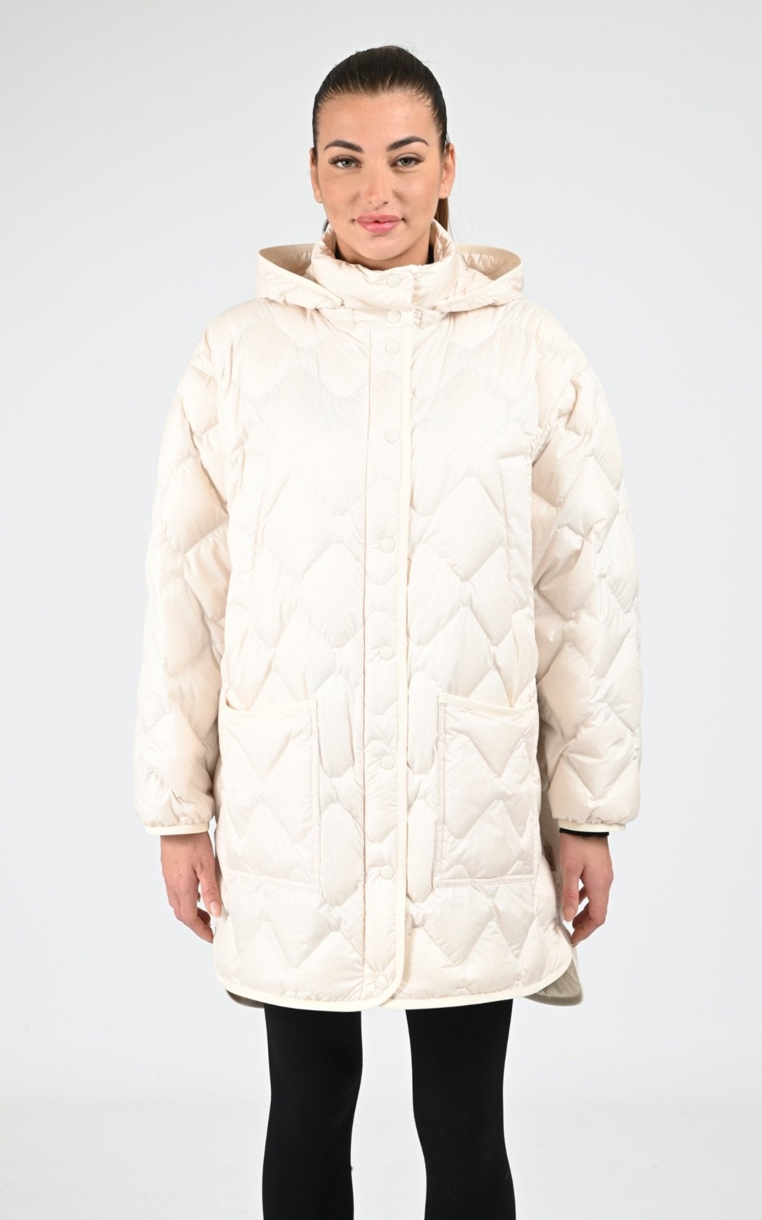 Cape Textile Femme Woolrich, modèle Heritage ou2120 de couleur milky cream