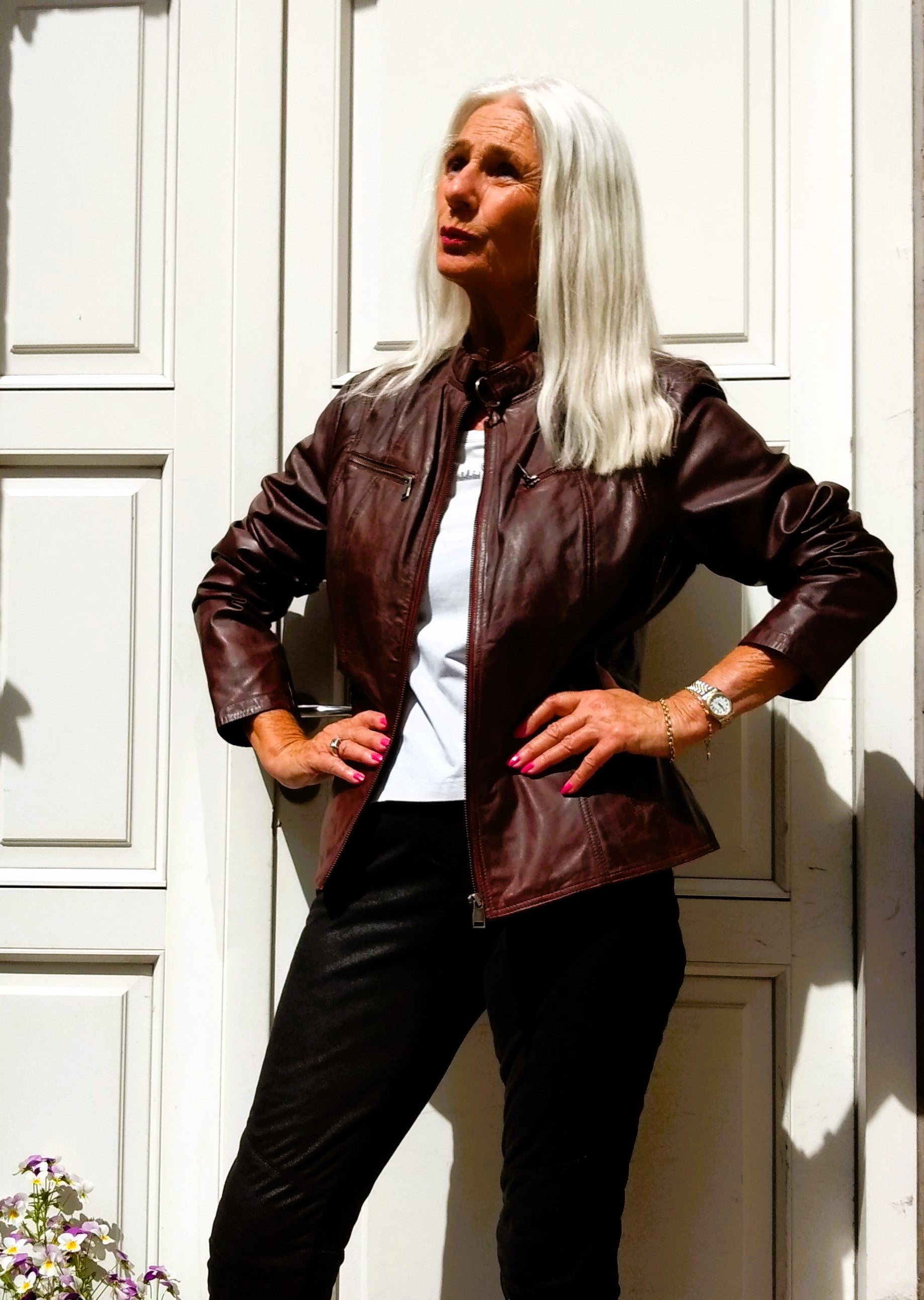 PP 100 - Comfort, 60 cm. Lamb Malli Leather - Women Copper Brown