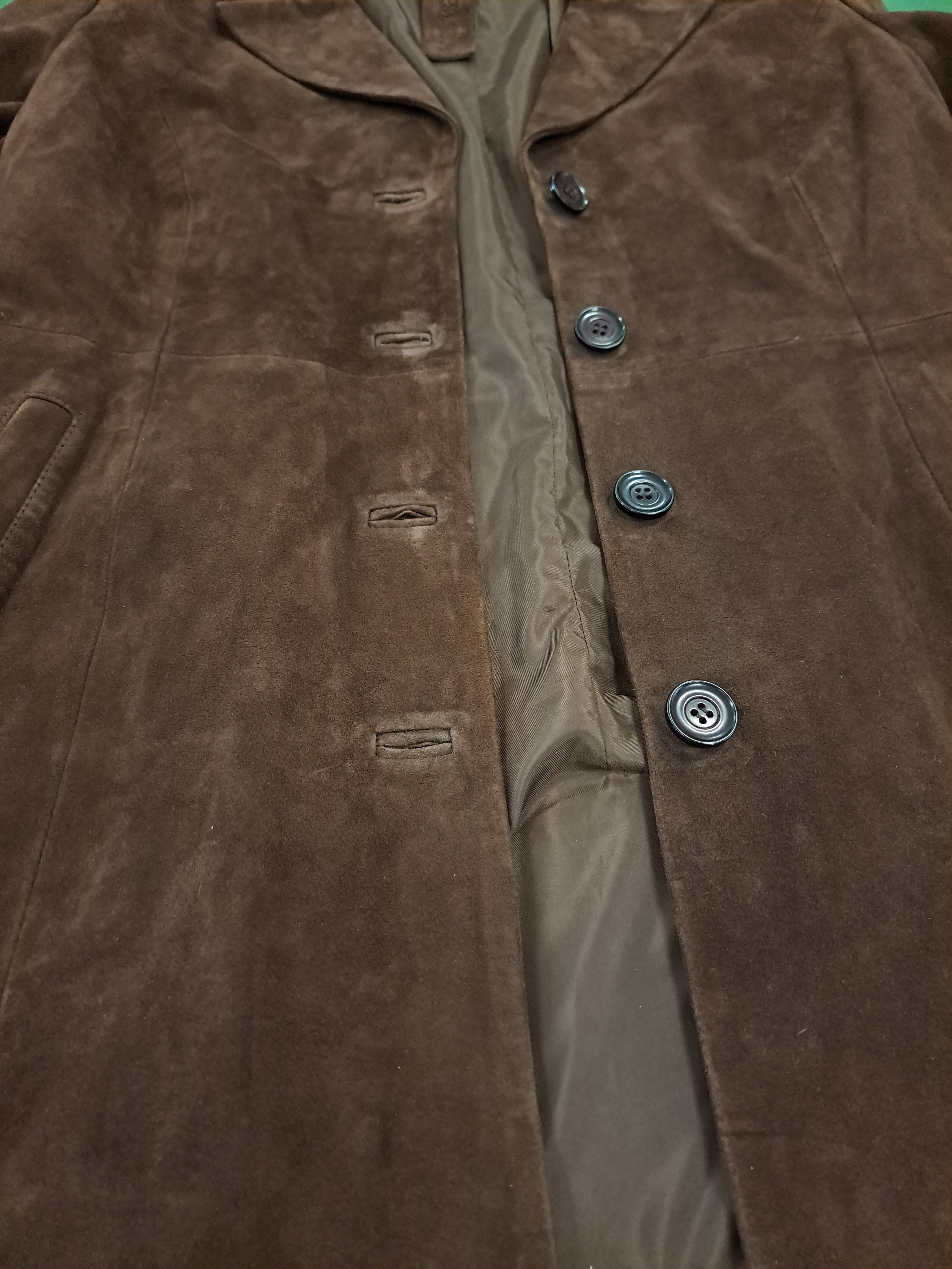 Sasa, 75 cm. - Collar Goat Suede - Women Brown