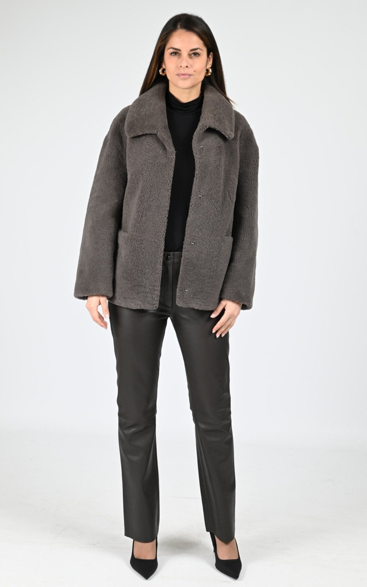 Veste Df Femme Levinsky, modèle Irene 65 de couleur taupe h16