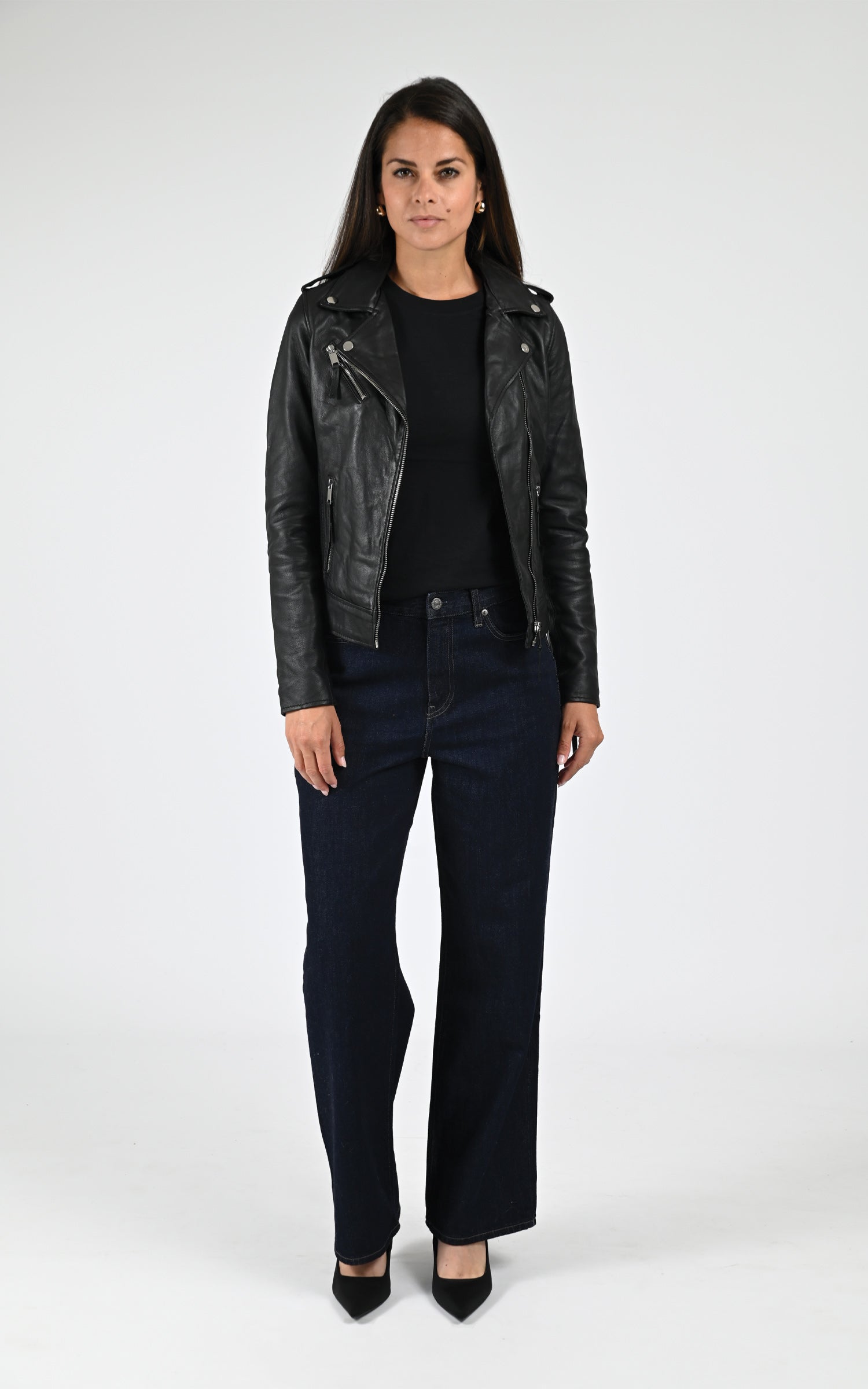 Blouson en cuir d&