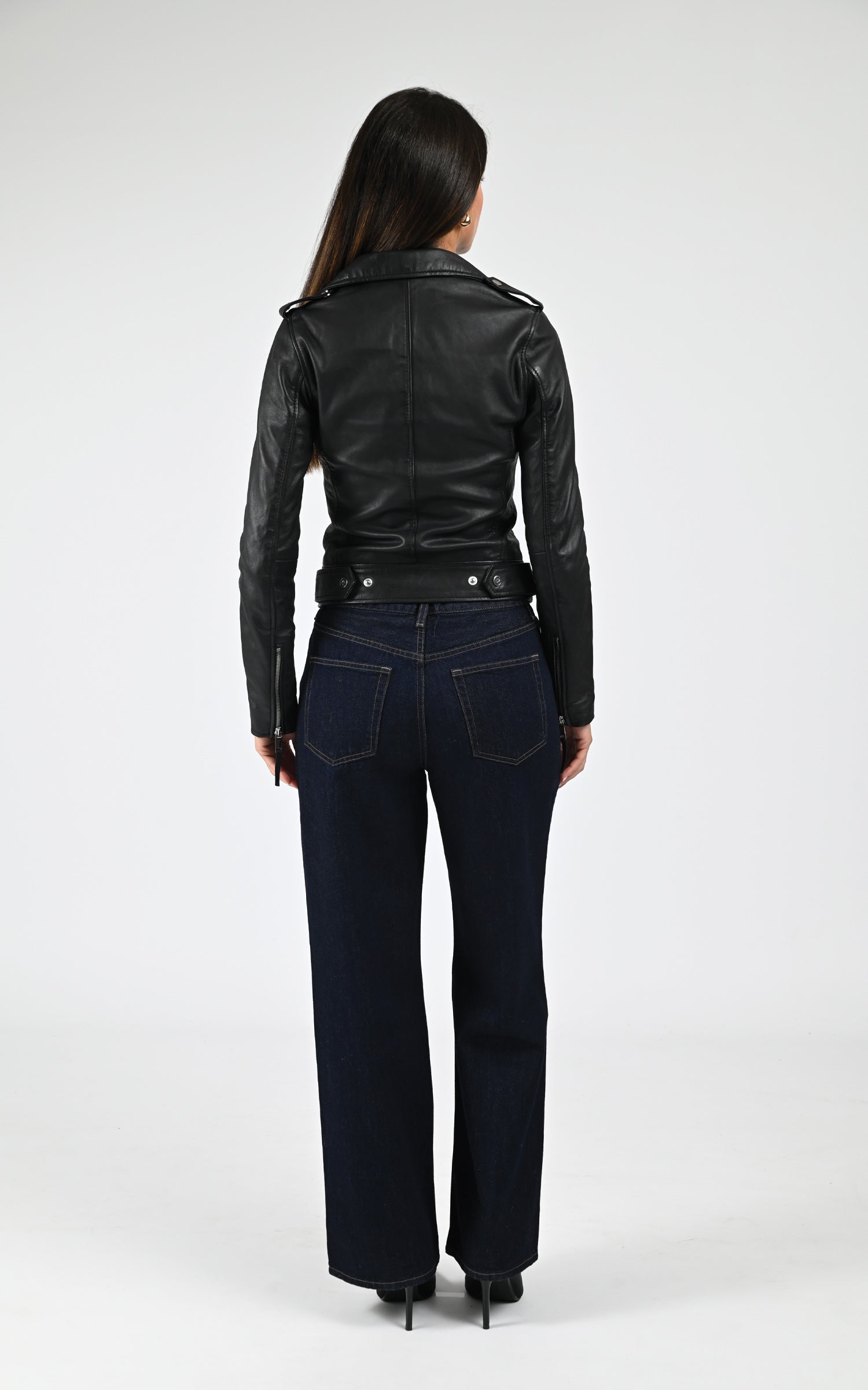 Blouson en cuir d&