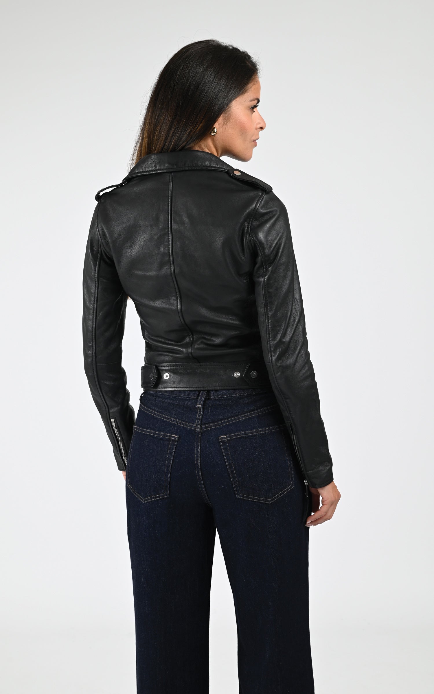 Blouson en cuir d&