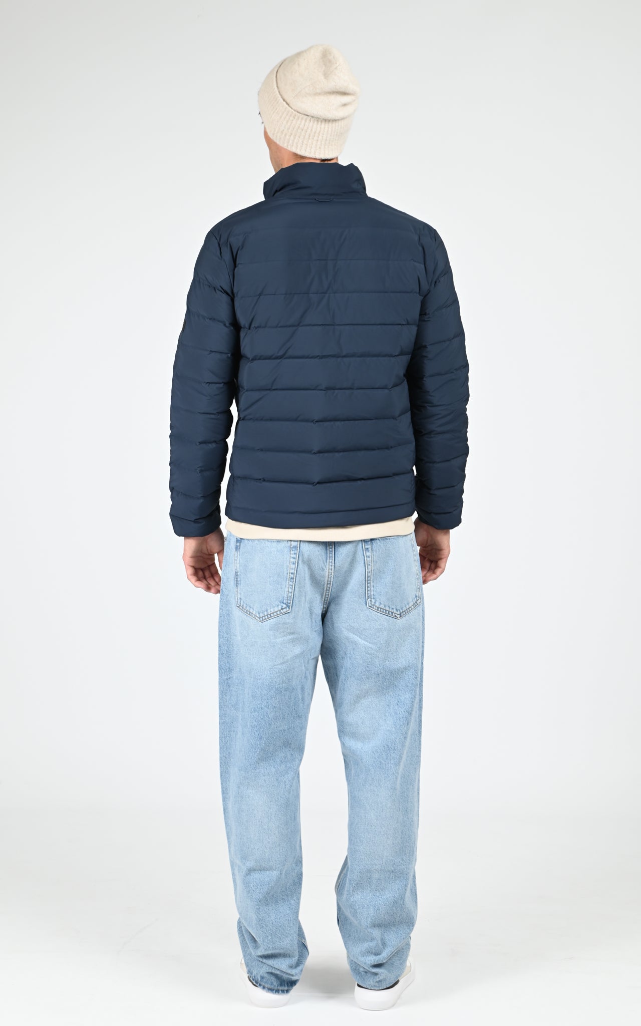 Doudoune courte bleu marine