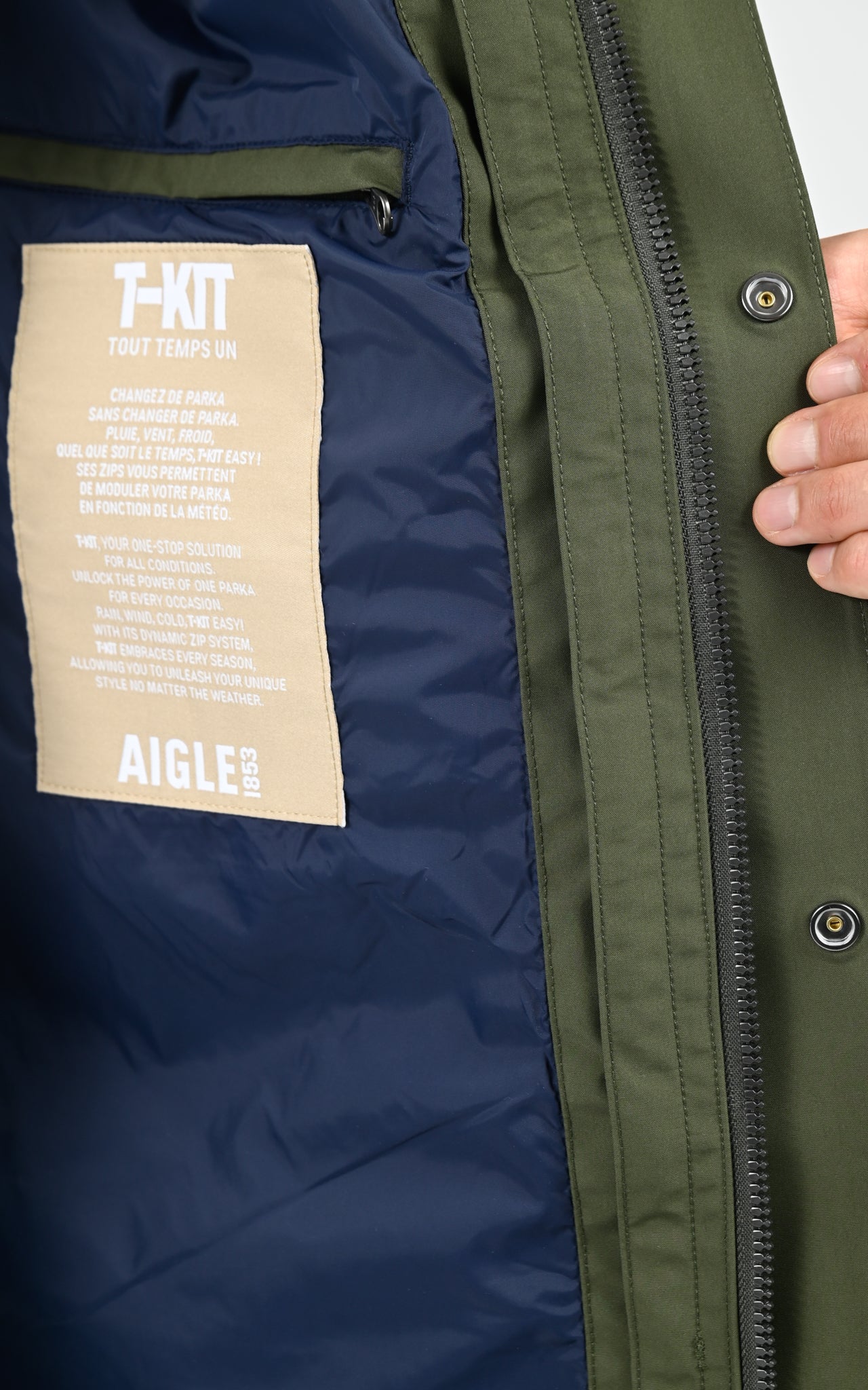 Parka longue GORE-TEX kaki