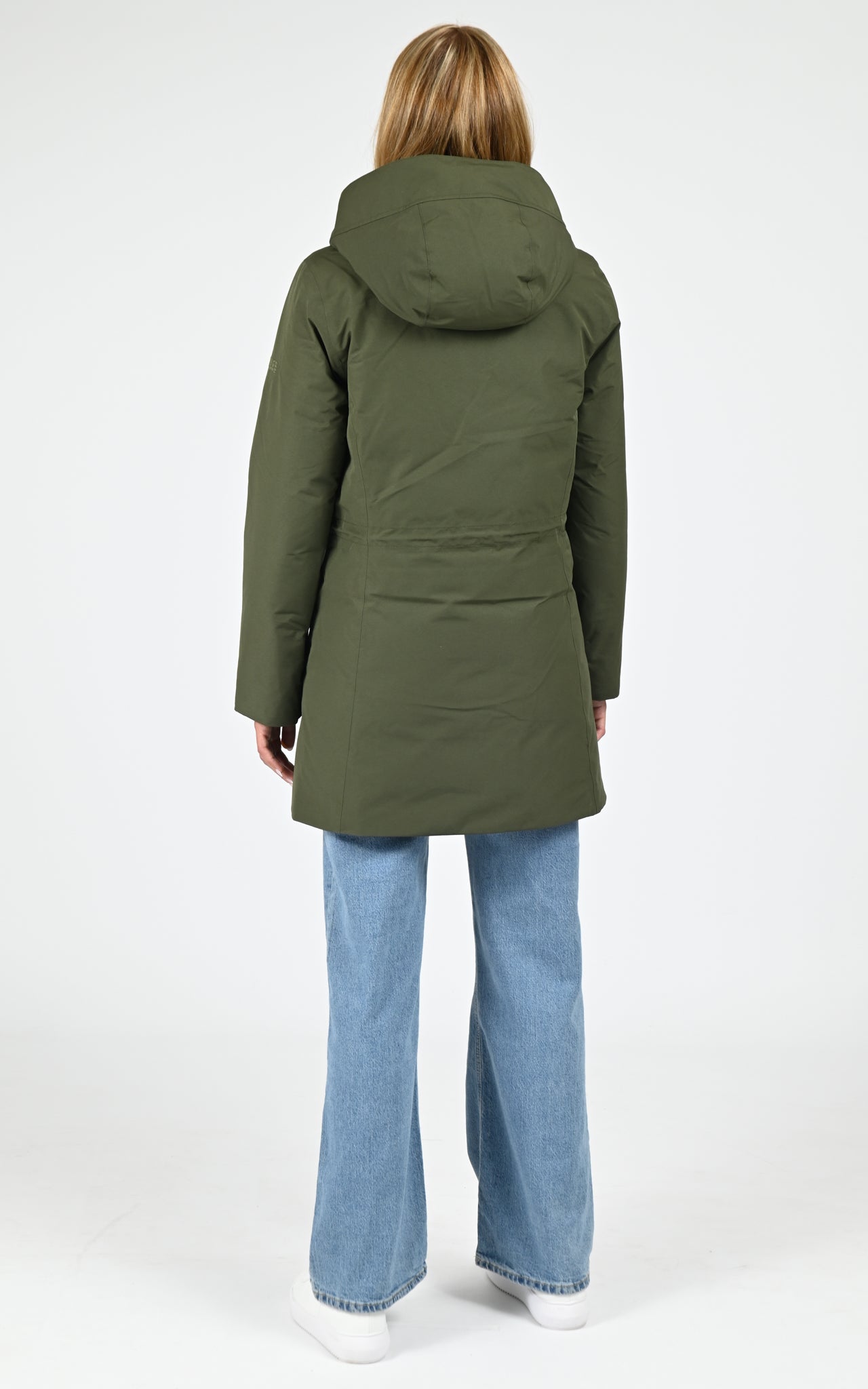 Parka longue ajustée GORE-TEX kaki