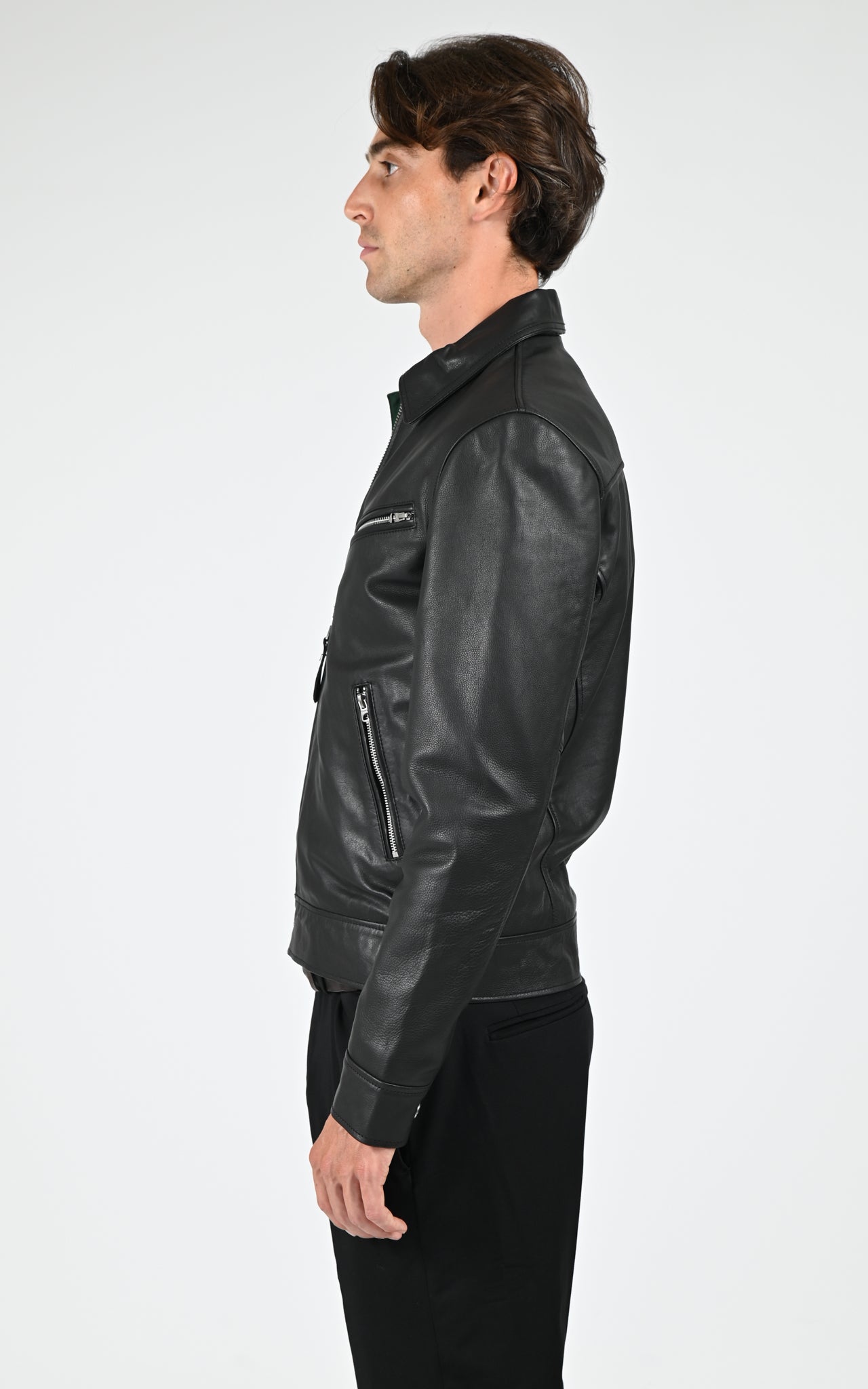 Blouson cuir LCMONTANA noir