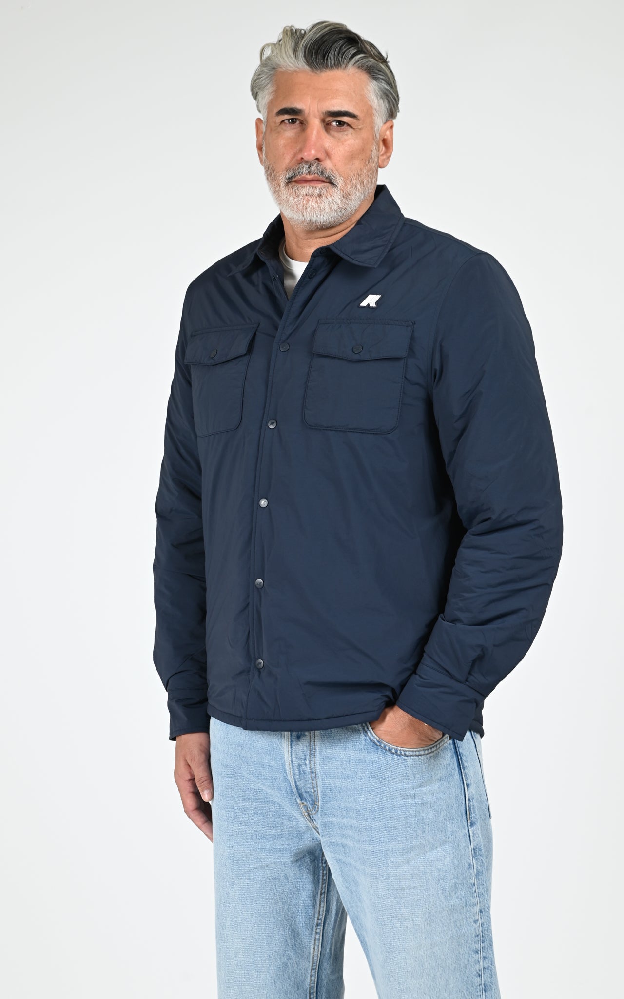 Veste shacket Umbert bleu marine 1
