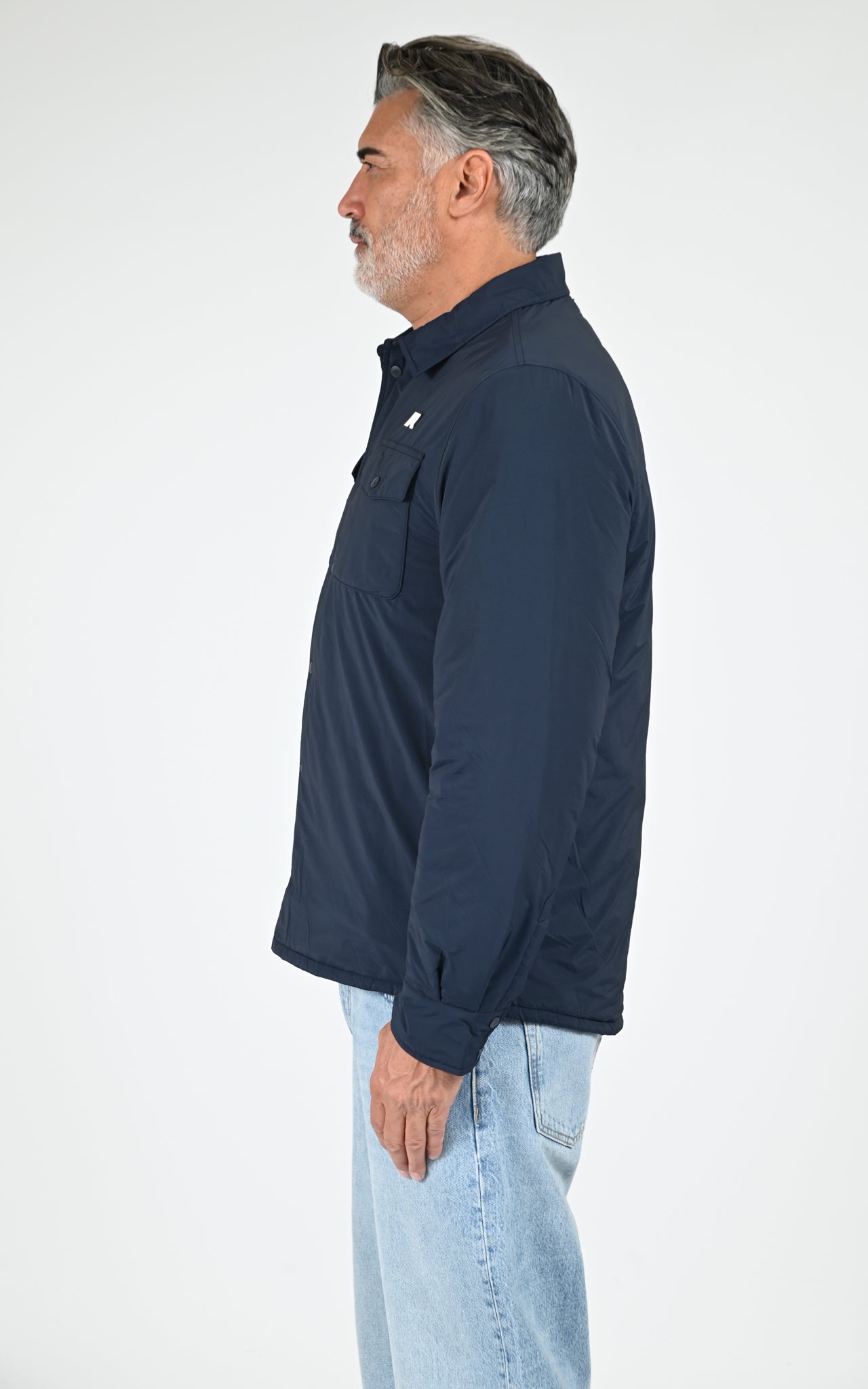 Veste shacket Umbert bleu marine 3