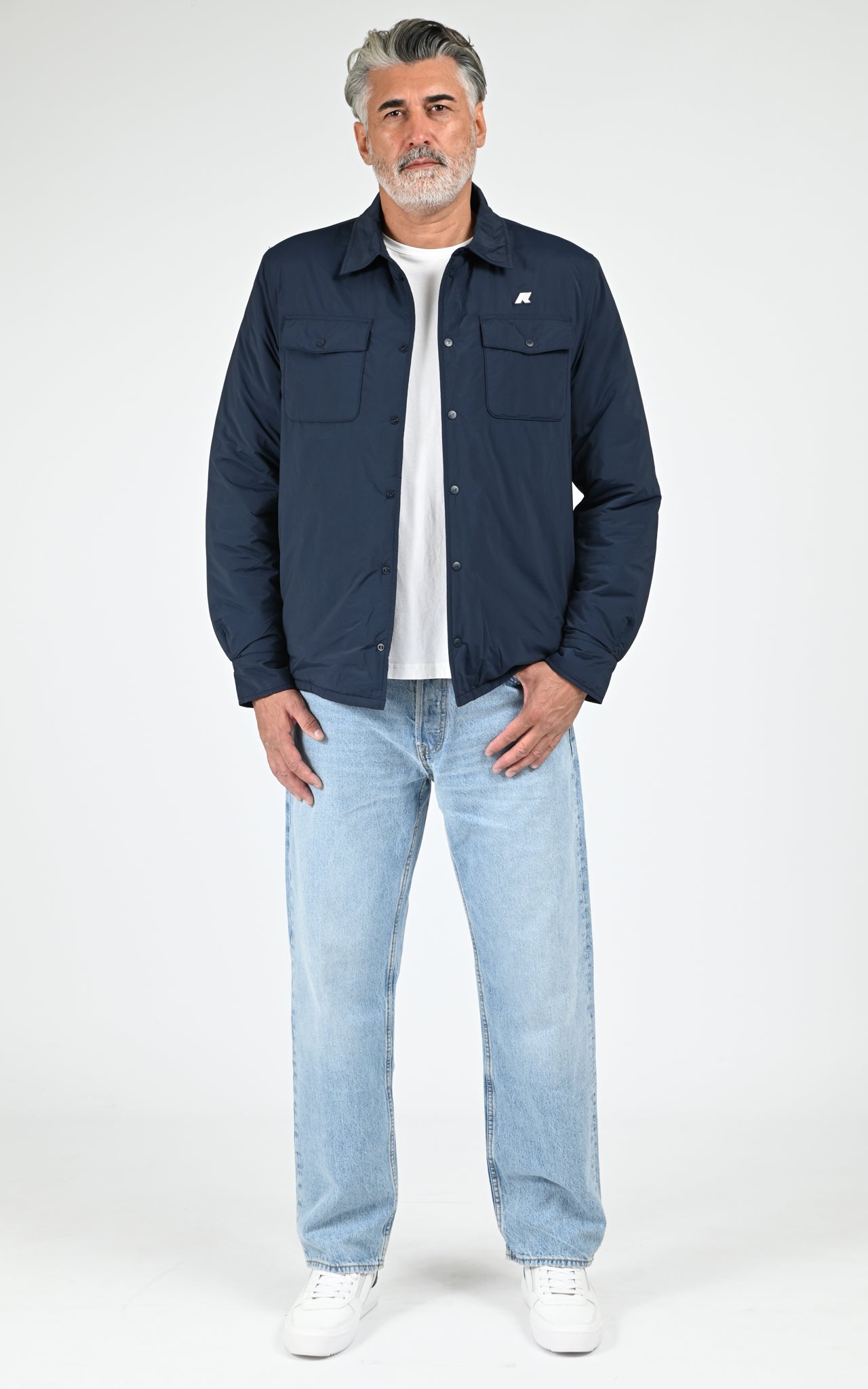 Veste shacket Umbert bleu marine 2