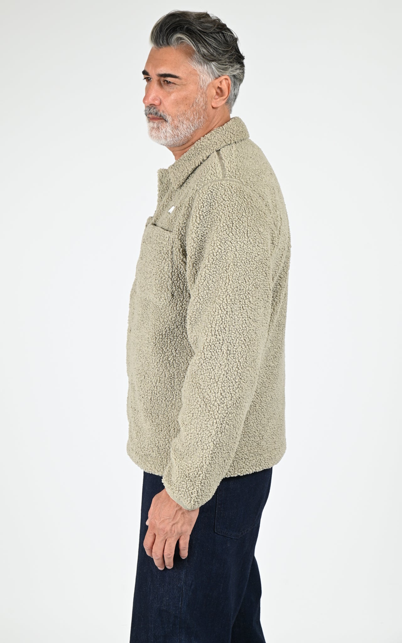 Veste sherpa Cameron kaki 3