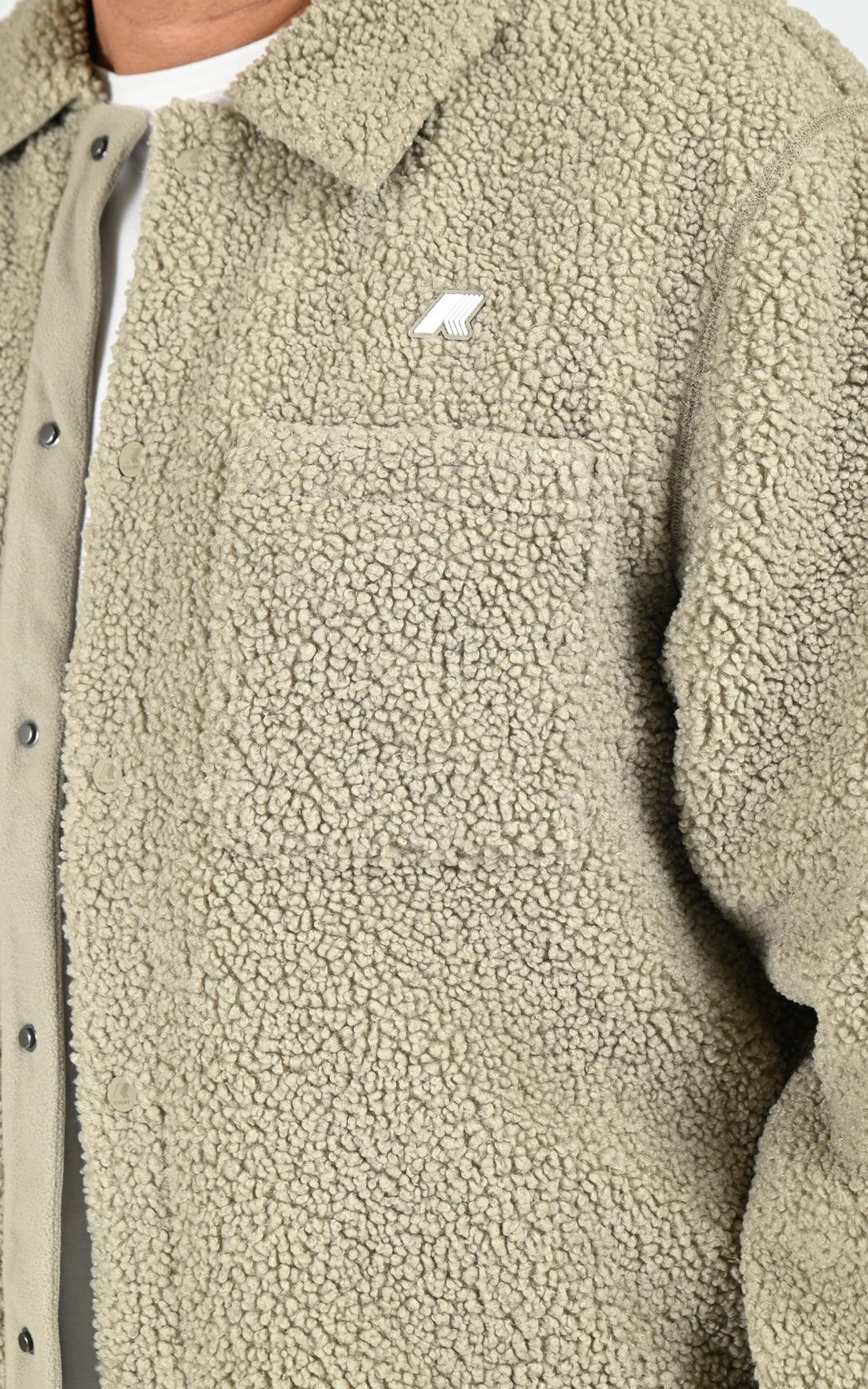 Veste sherpa Cameron kaki