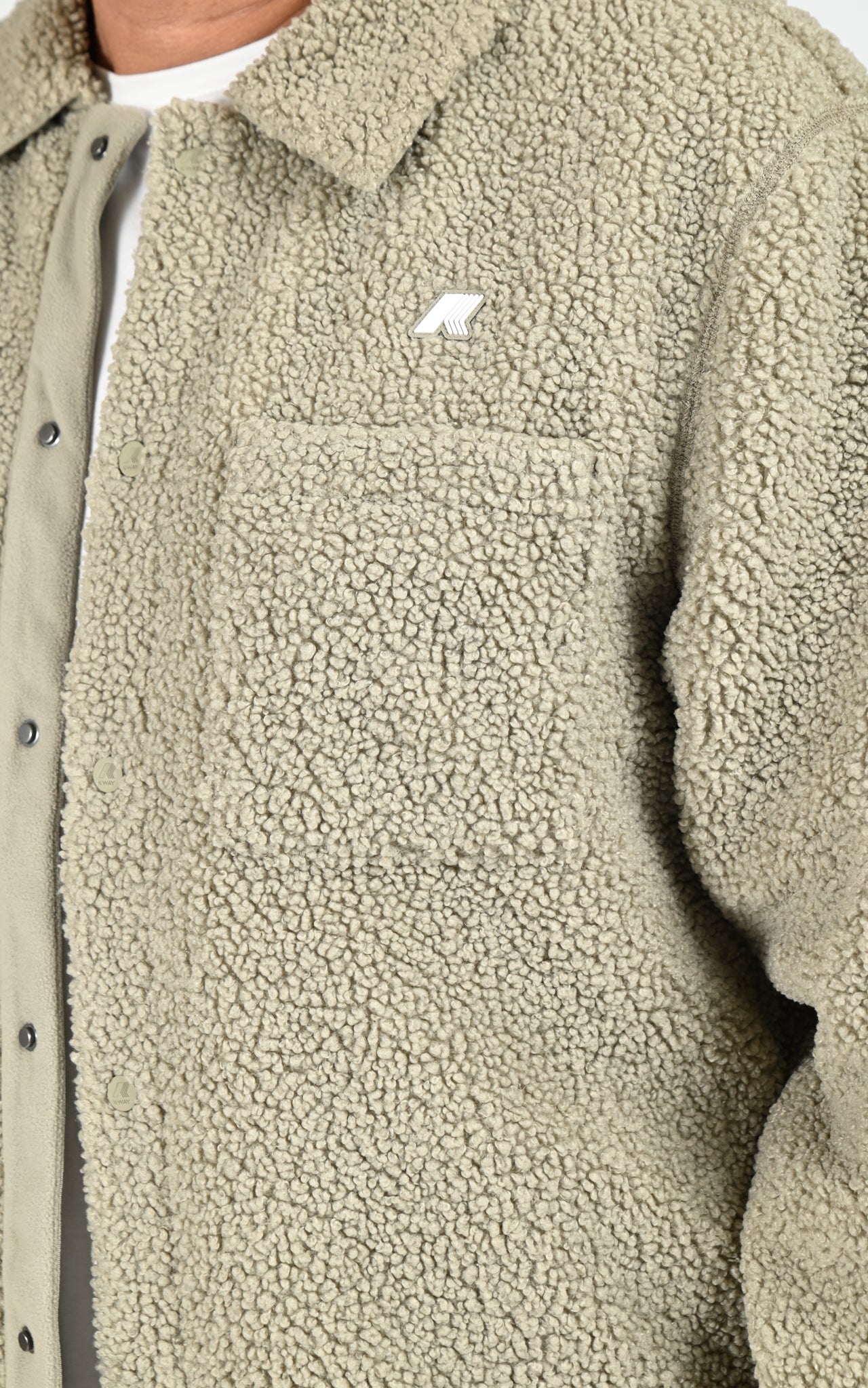 Veste sherpa Cameron kaki