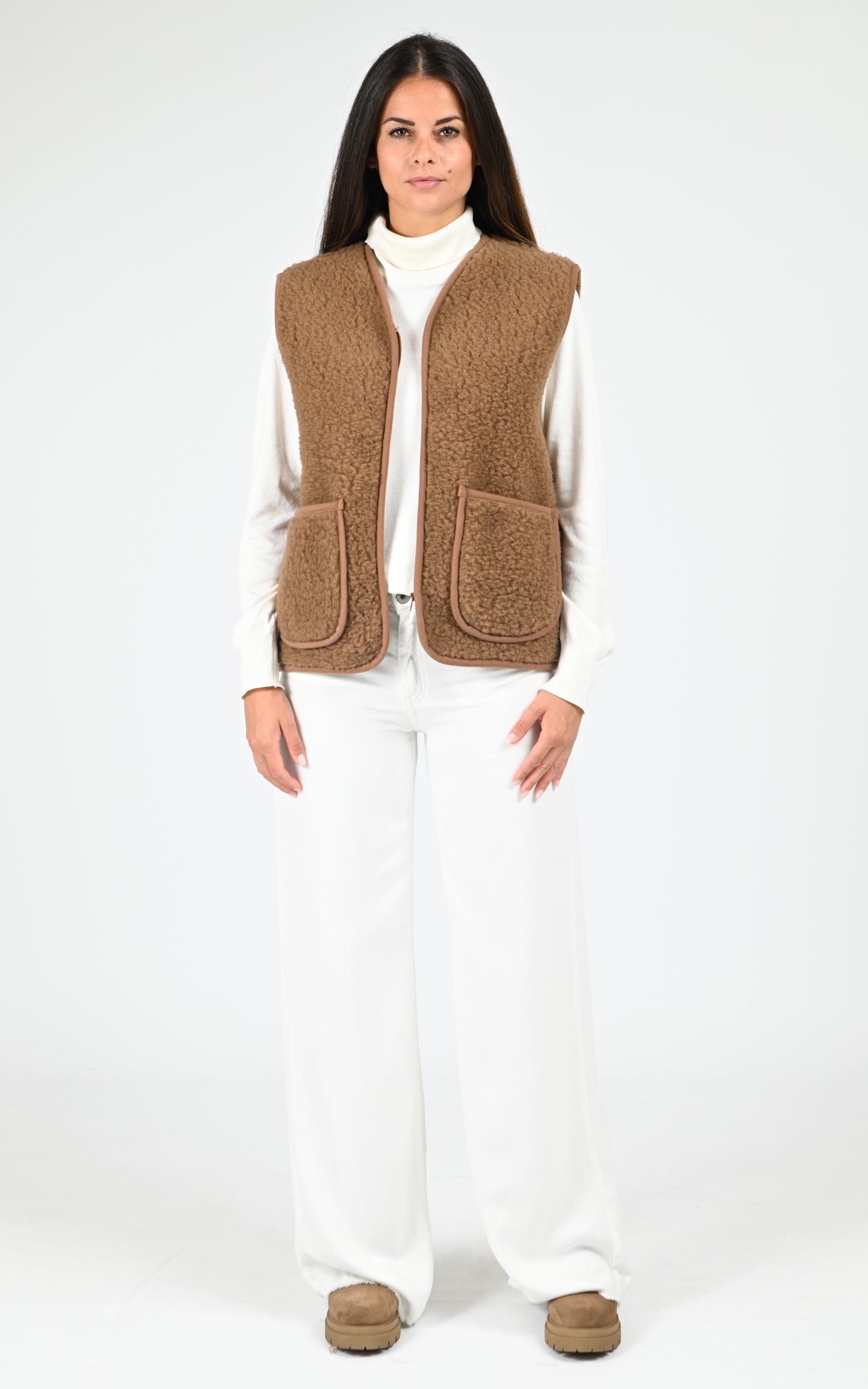 Gilet mouton Cool marron