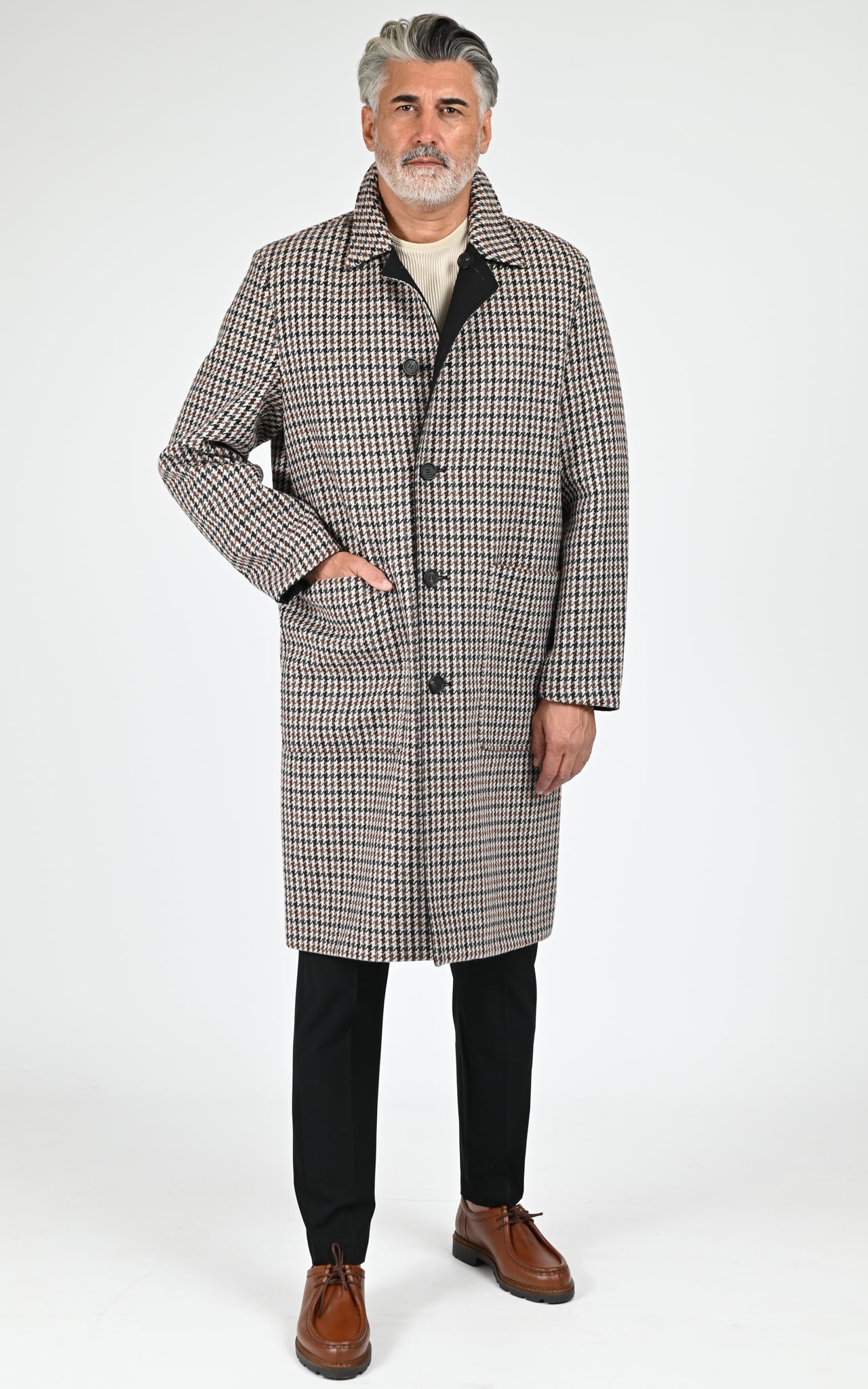 Manteau réversible RALPH pied de poule