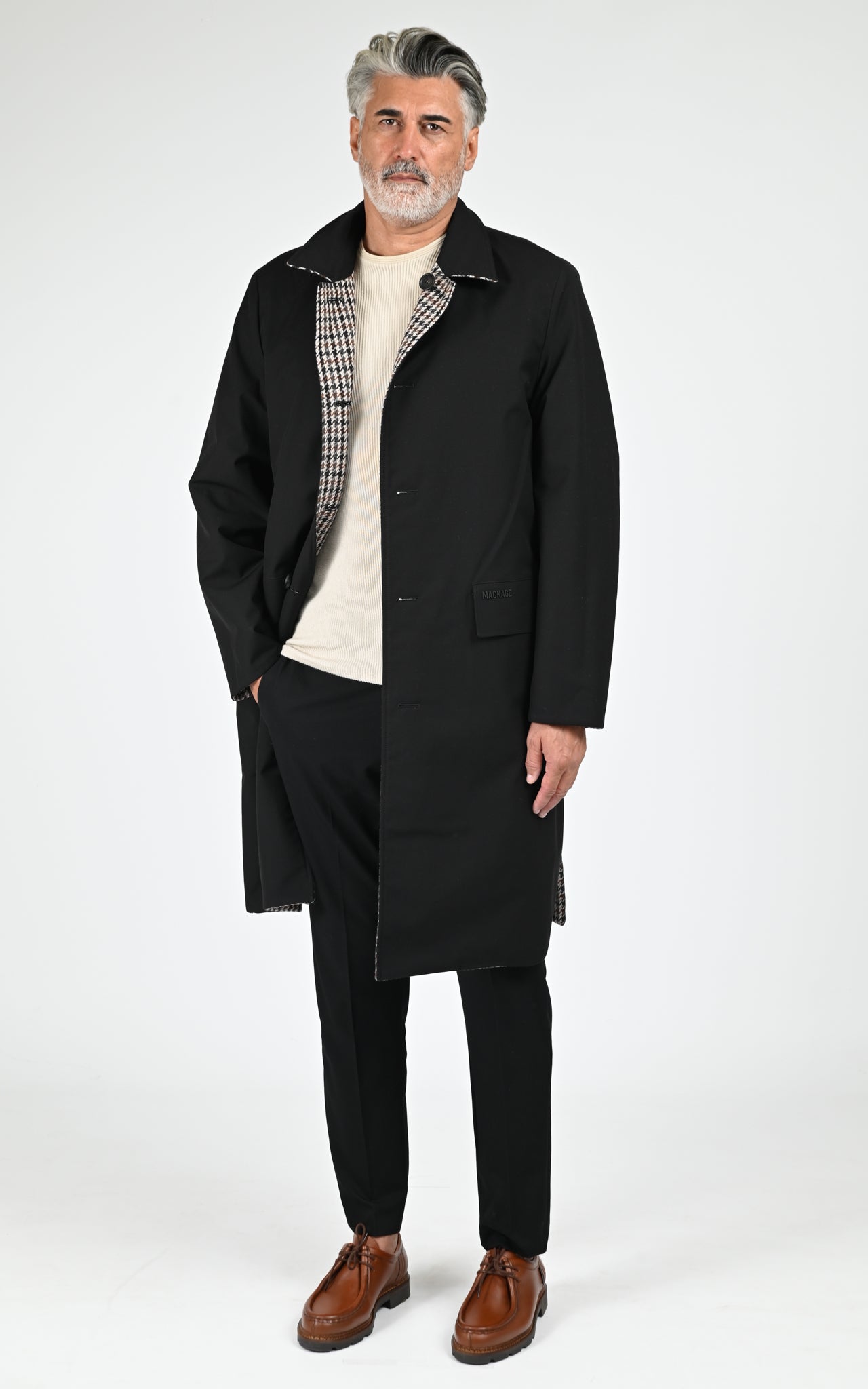 Manteau réversible RALPH pied de poule