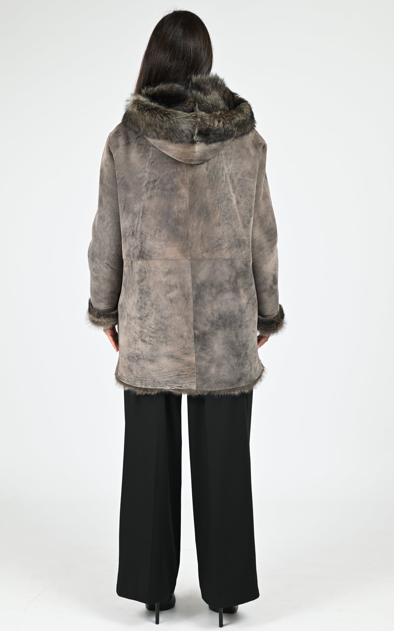 Veste agneau de Toscane Eden taupe 4