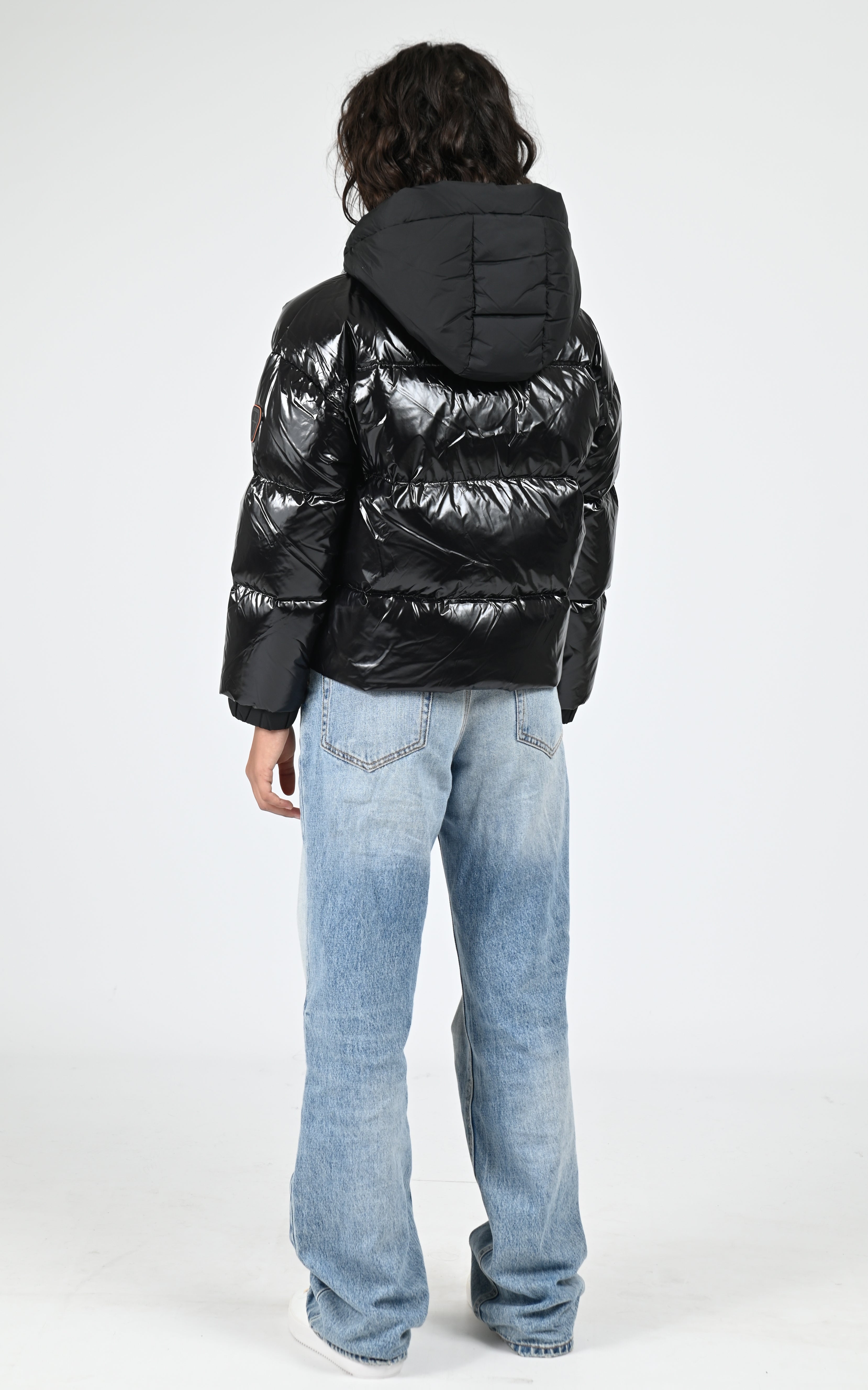 Doudoune à capuche Little Lili Bright noir