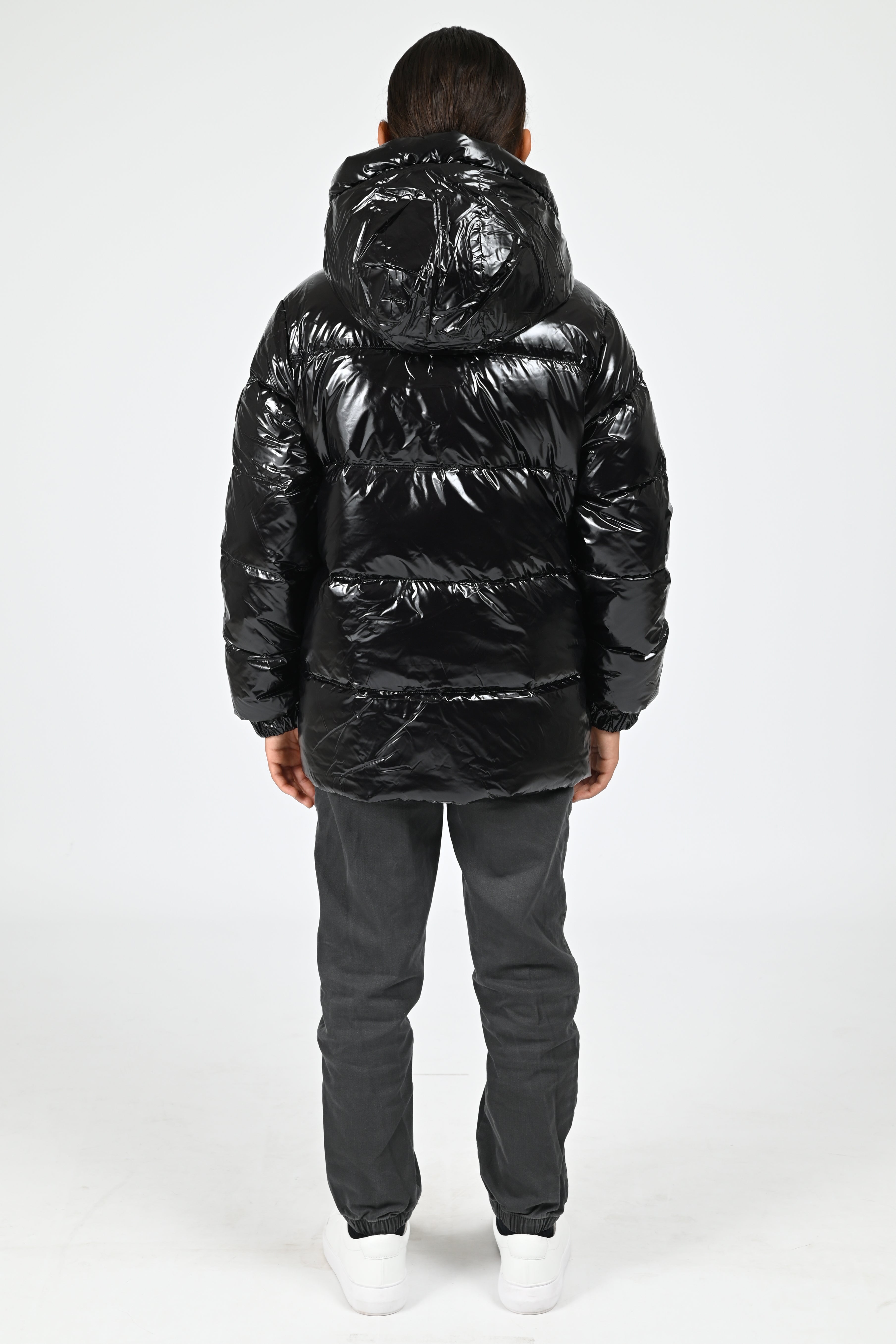 Doudoune brillante Little Vianney Bright noir