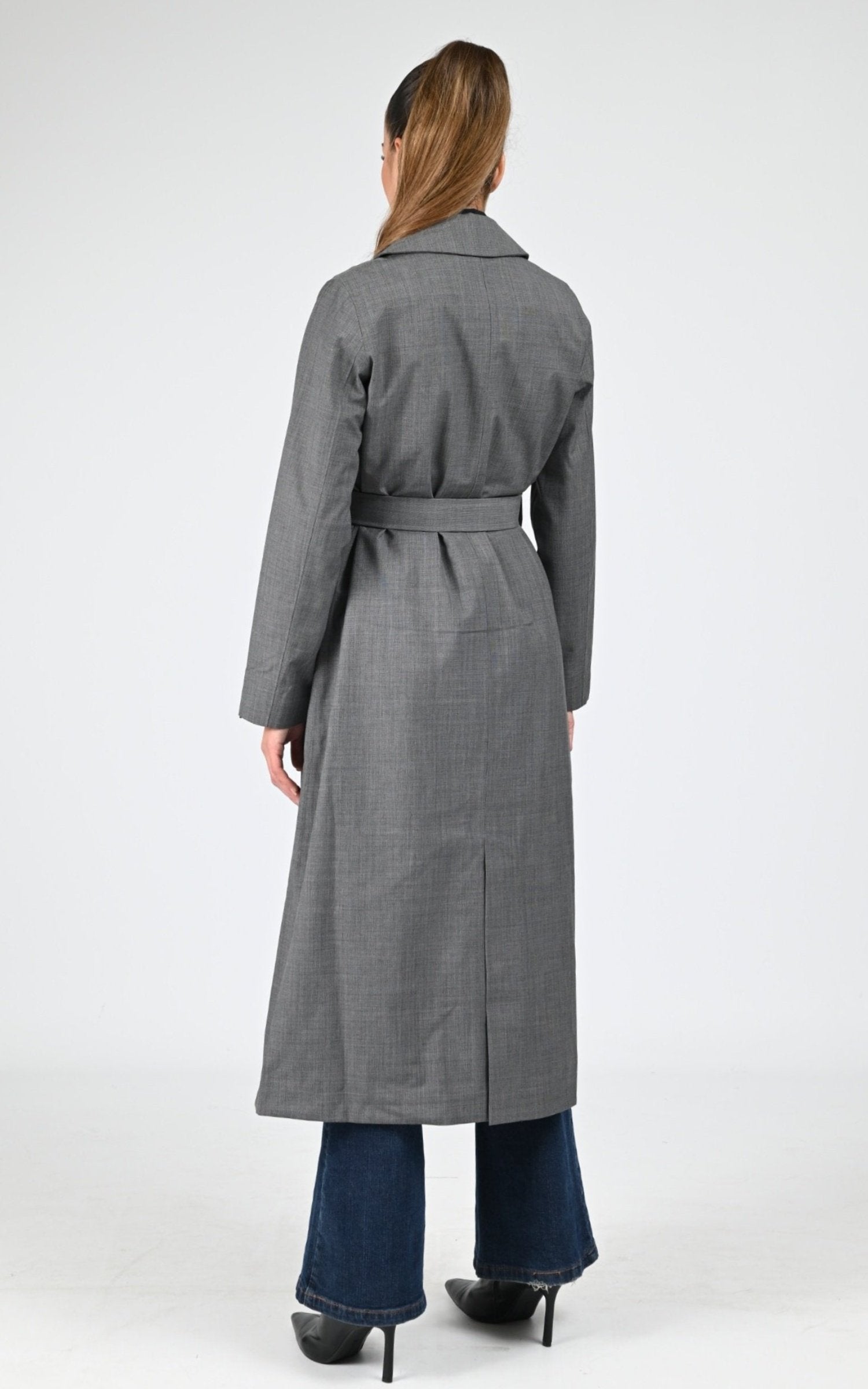 Trench Textile Femme K-Way, modèle Jorance k21476w de couleur grey bb5