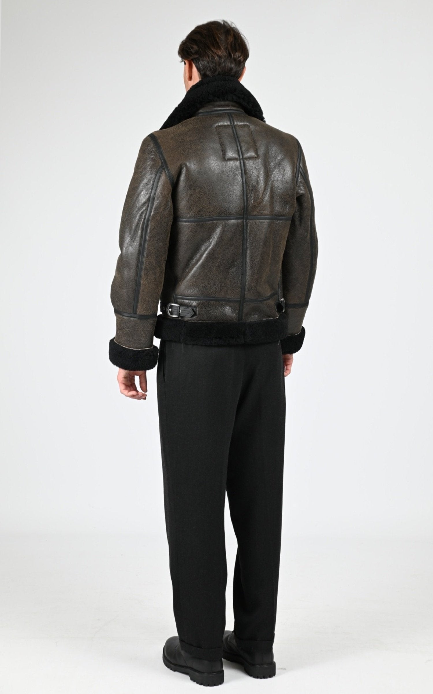 Bombardier Df Homme Schott, modèle Lc1259 de couleur brown / black