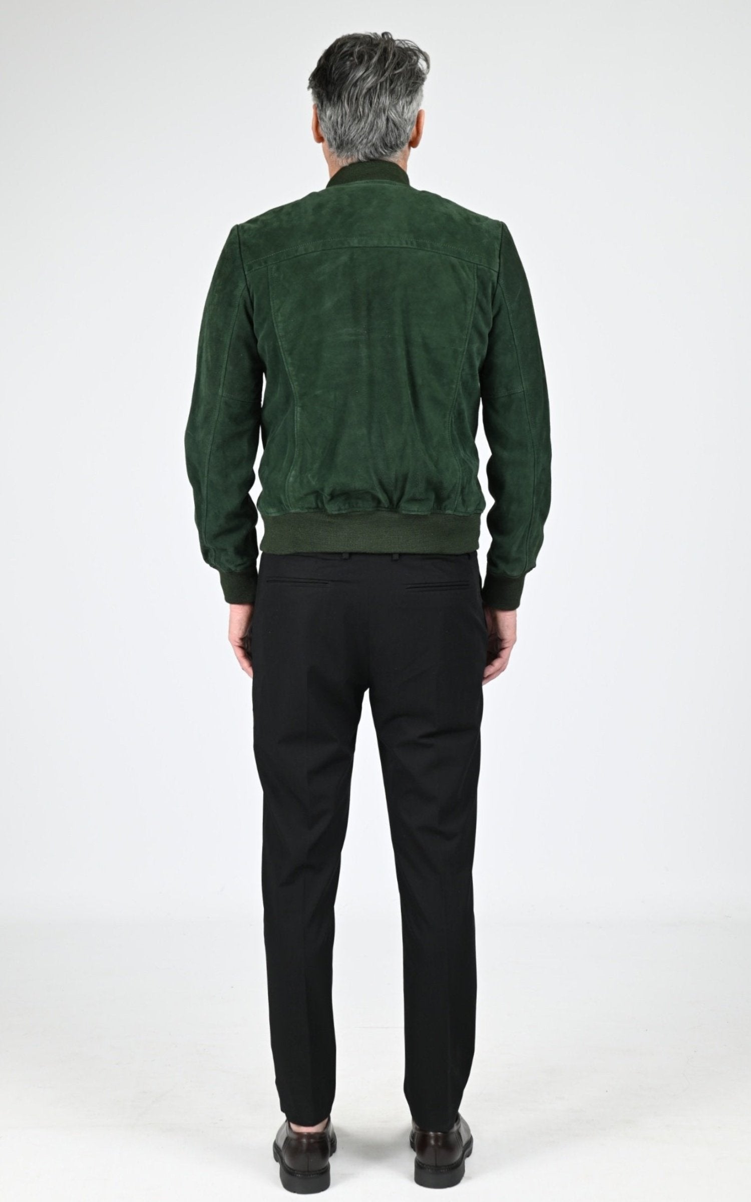 Blouson Daim Homme Jaj -Schott-, modèle Lc300 de couleur green