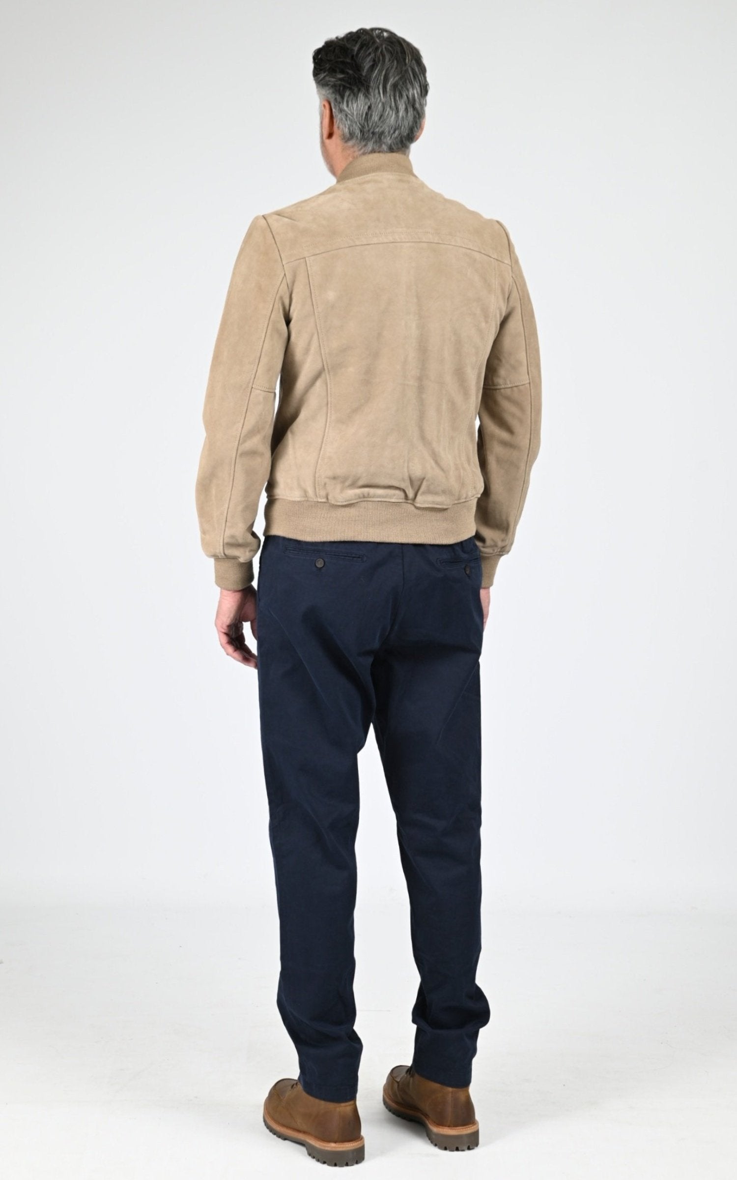 Blouson Daim Homme Jaj -Schott-, modèle Lc300 de couleur dark beige