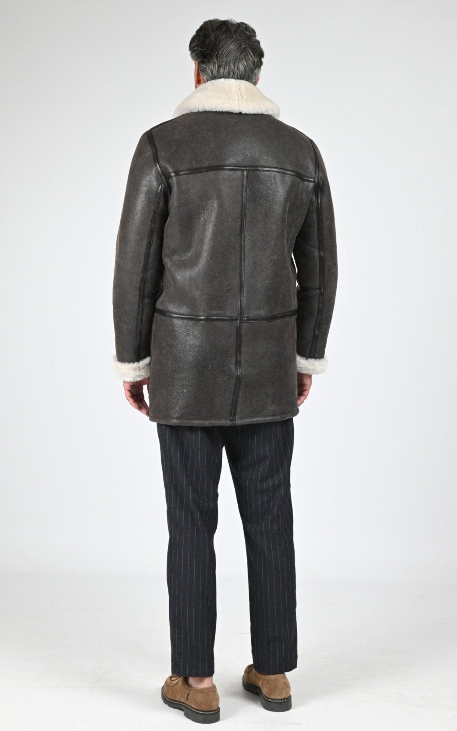 3/4 Df Homme Schott, modèle Lc colorado de couleur brown