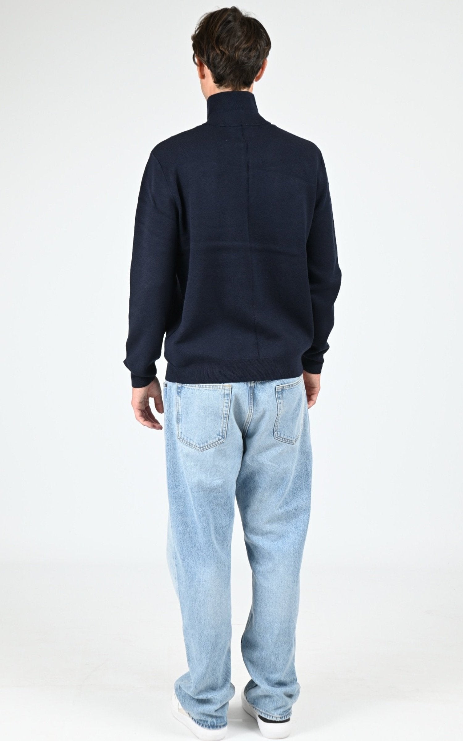 Pull Textile Mixte Gertrude, modèle Lewis patch de couleur night