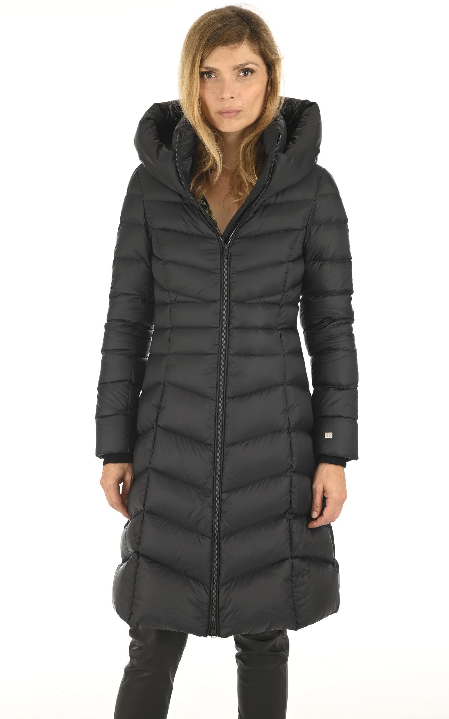 3/4 doudoune Textile Femme Soia & kyo, modèle Lita-v de couleur noir