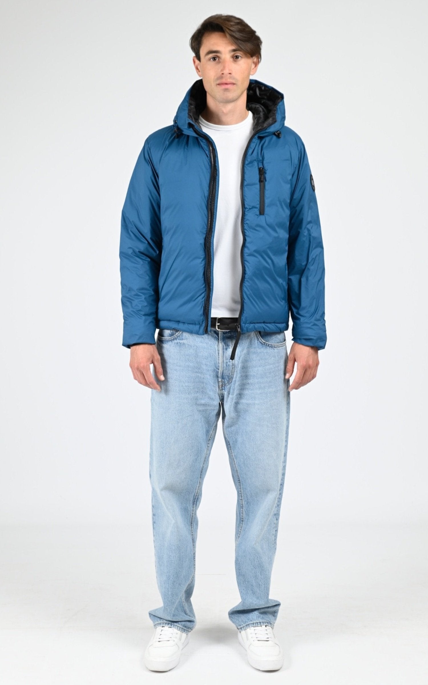 Bl doudoune Textile Homme Canada Goose, modèle Lodge hoody 5078mb de couleur guard blue 387