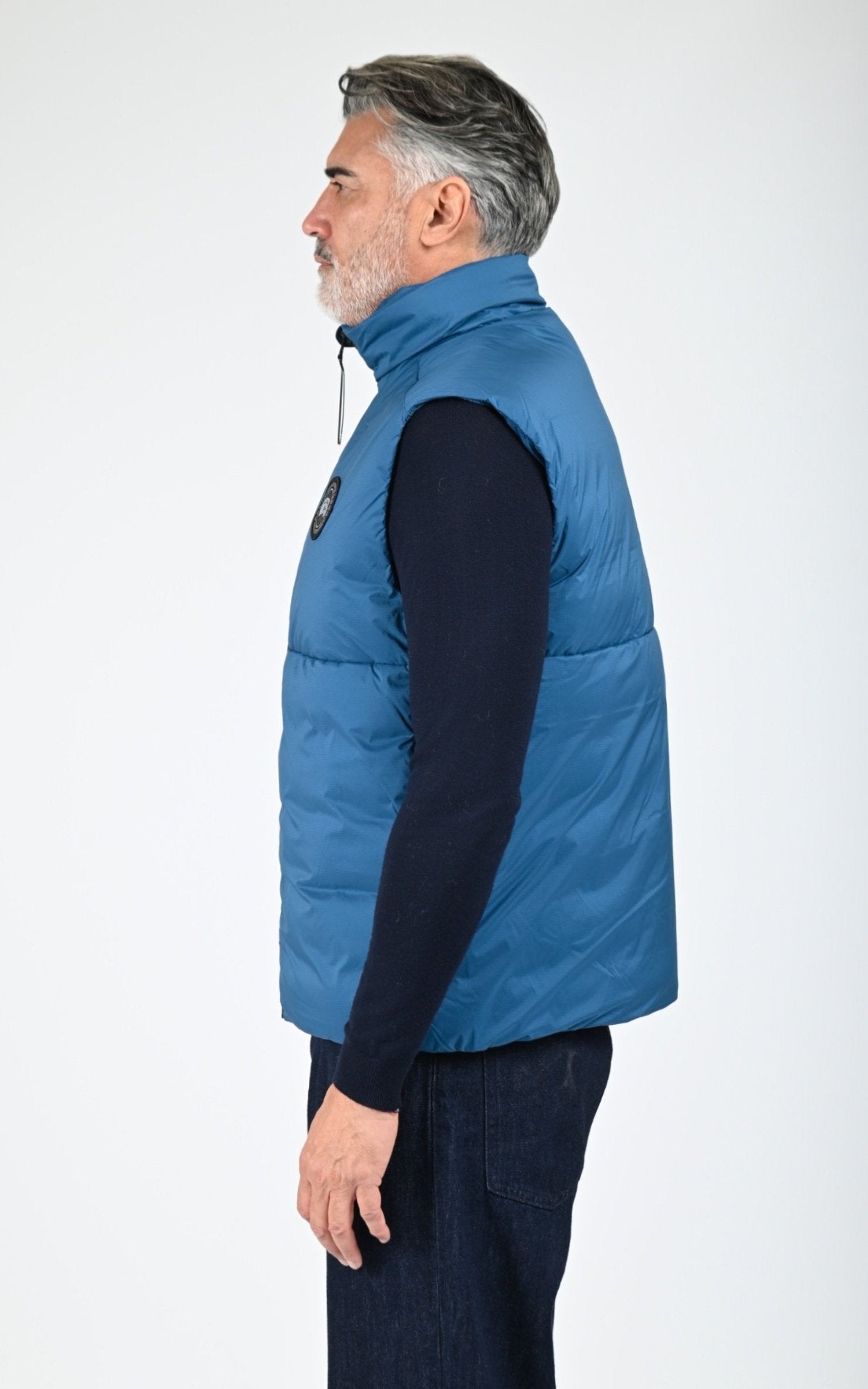Gil doudoune Textile Homme Canada Goose, modèle Lodge vest 4160mb de couleur guard blue 387