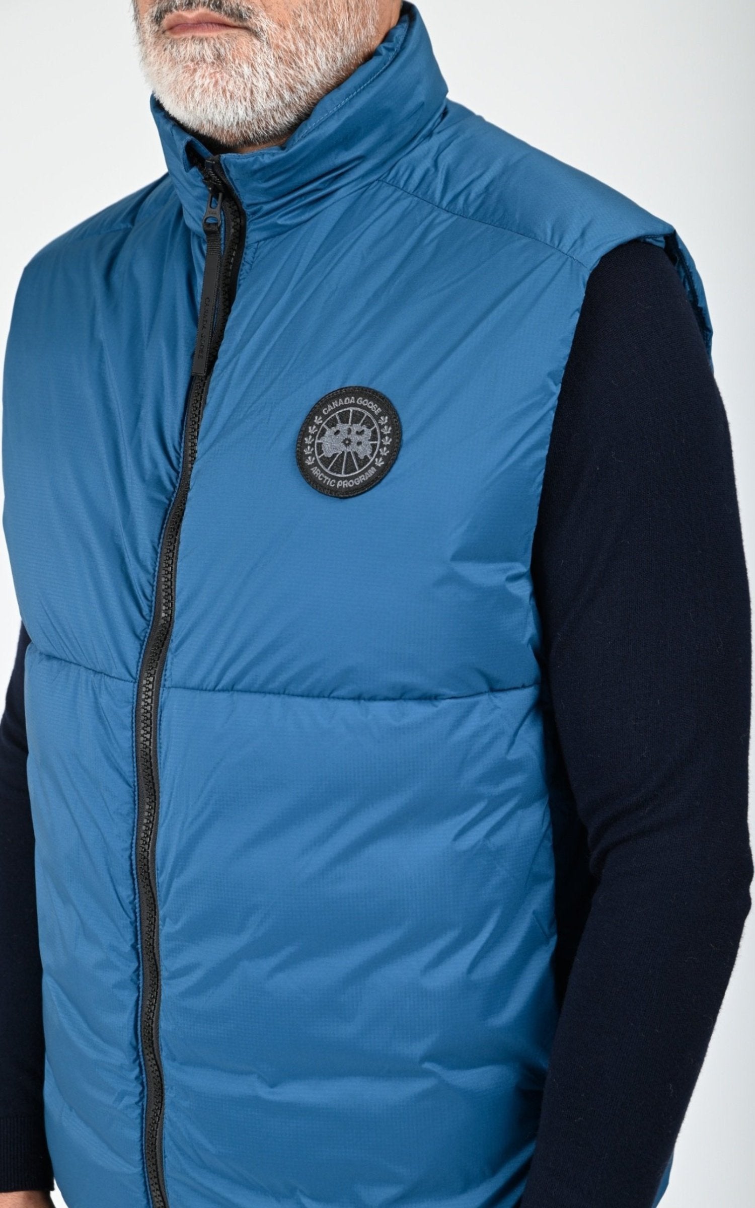 Gil doudoune Textile Homme Canada Goose, modèle Lodge vest 4160mb de couleur guard blue 387