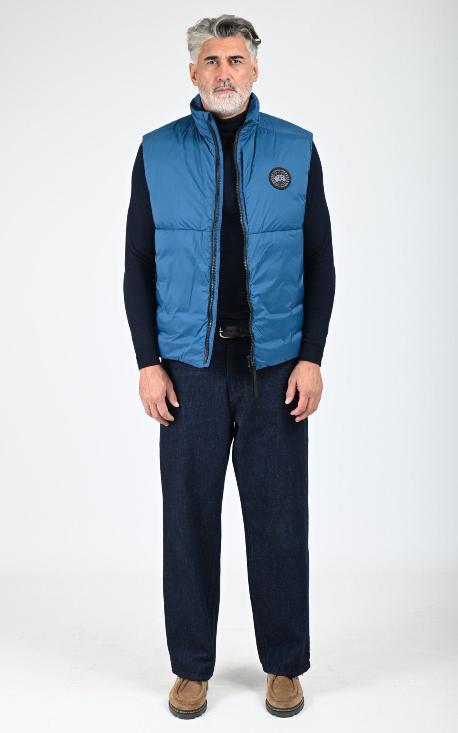 Gil doudoune Textile Homme Canada Goose, modèle Lodge vest 4160mb de couleur guard blue 387