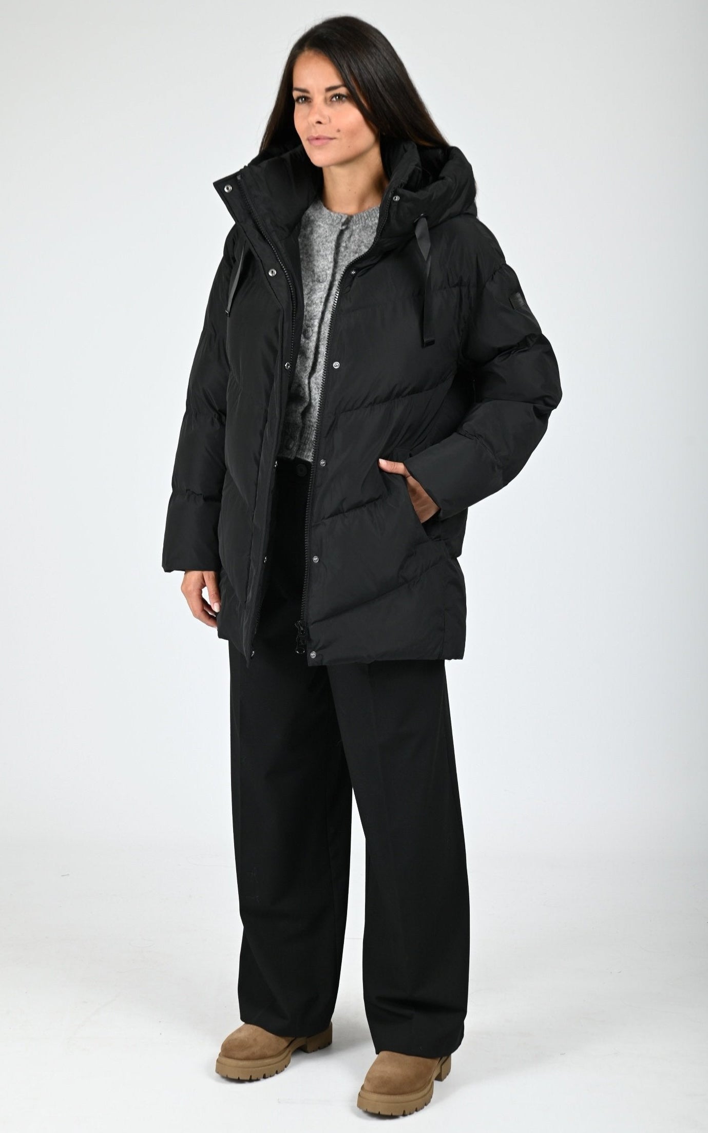 Doudoune confort à capuche Lavina noir 2