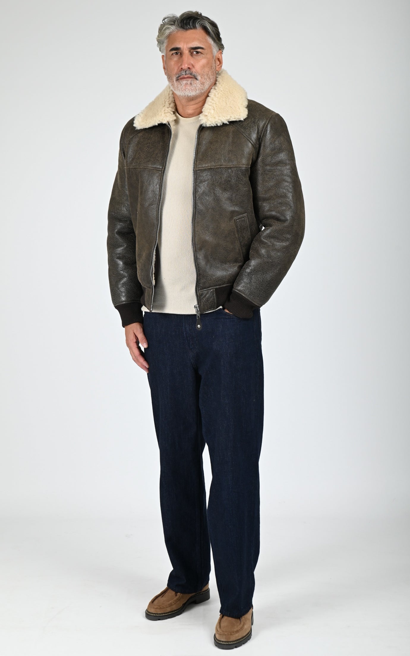 Pilote Mouton Lc Airforce marron