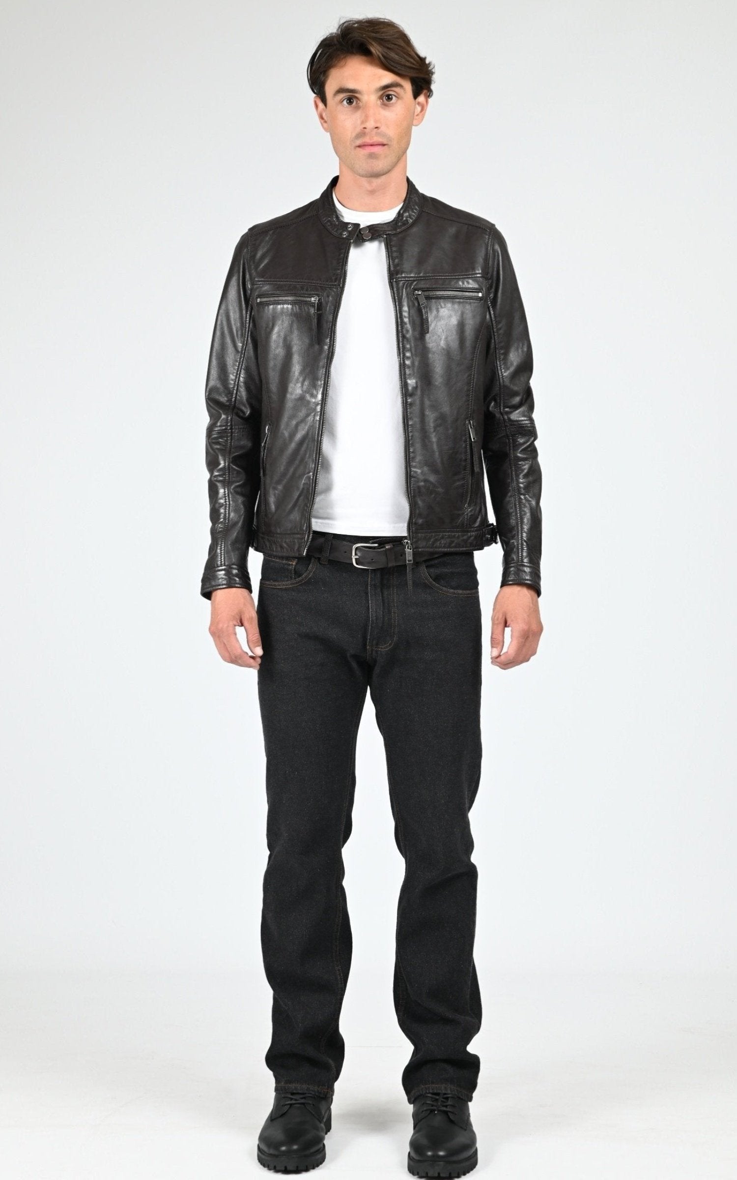 A "MUMBAI" Chocolat La Canadienne Blouson Homme opened photo 2