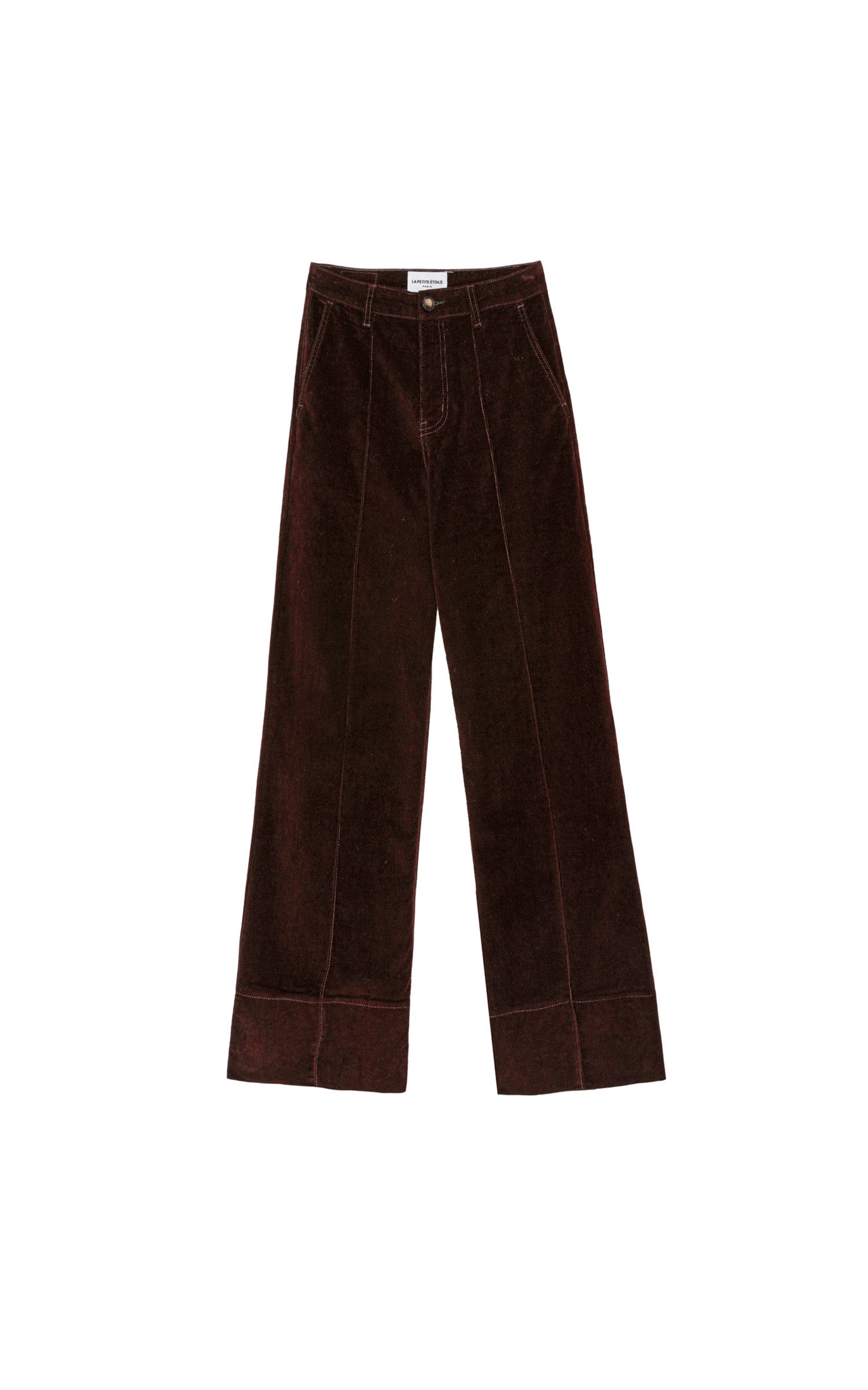 Pantalon velours Paola marron
