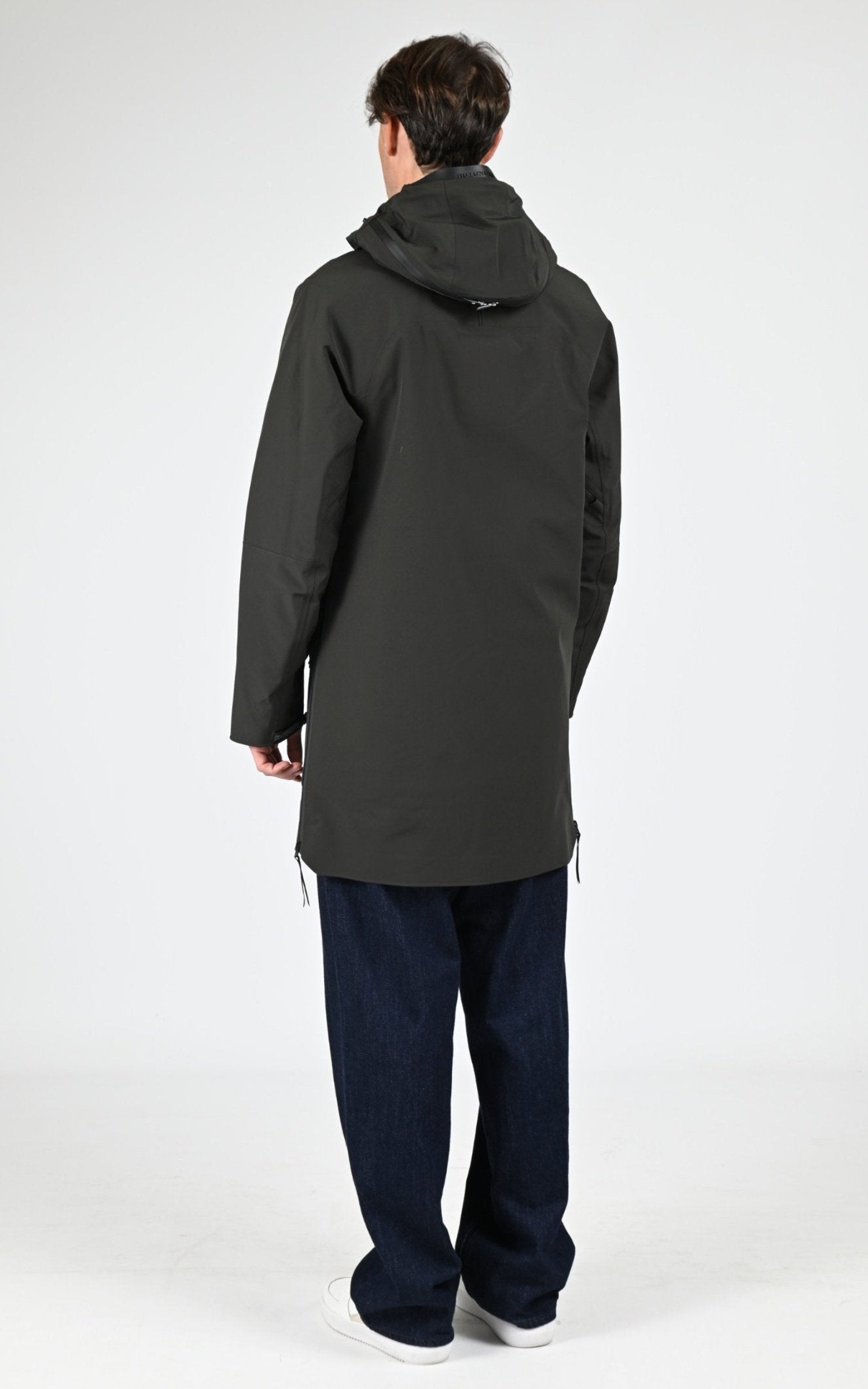 3/4 parka Textile Homme Krakatau, modèle Planck qm552 de couleur dark green