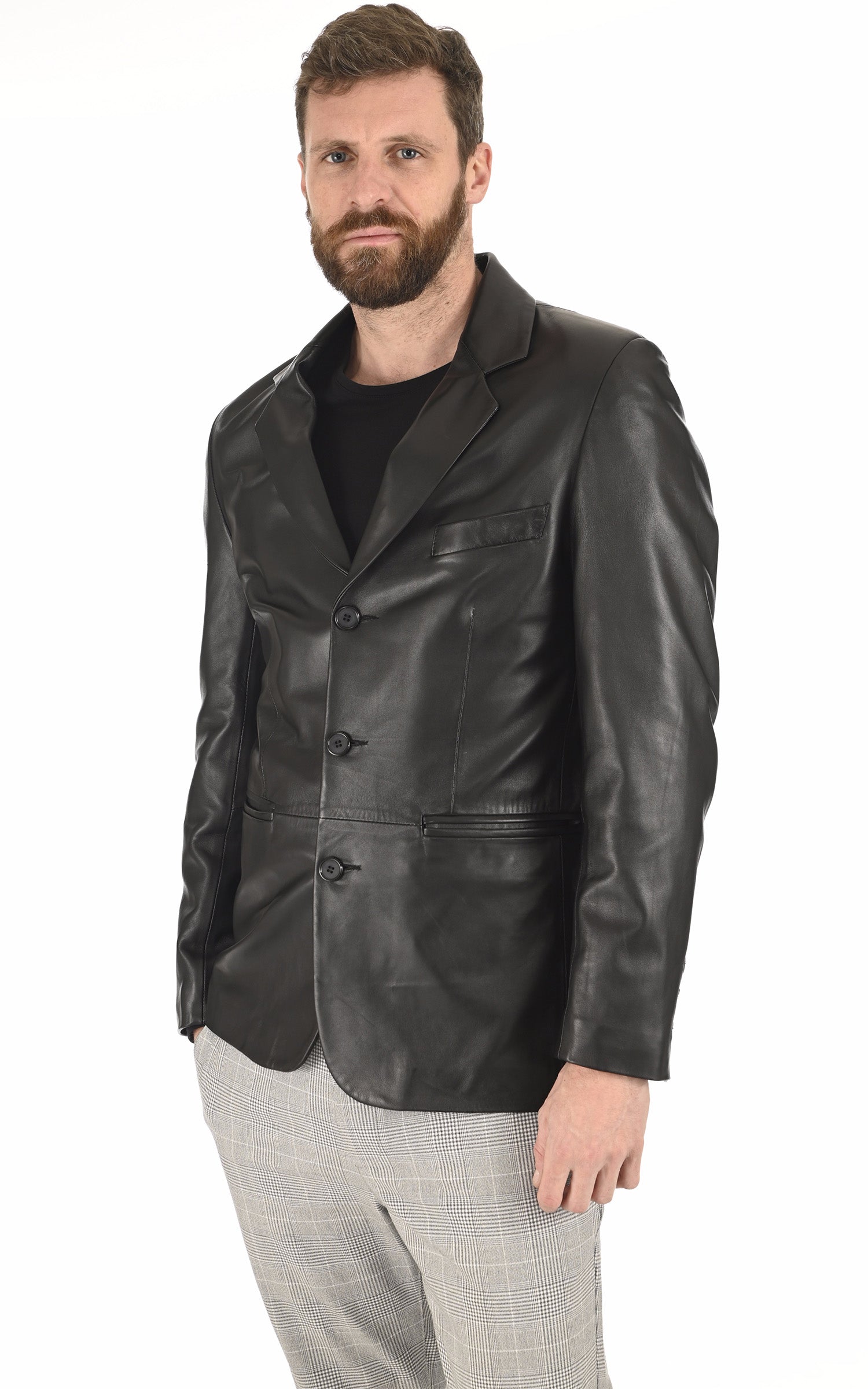 Blazer Allure cuir noir