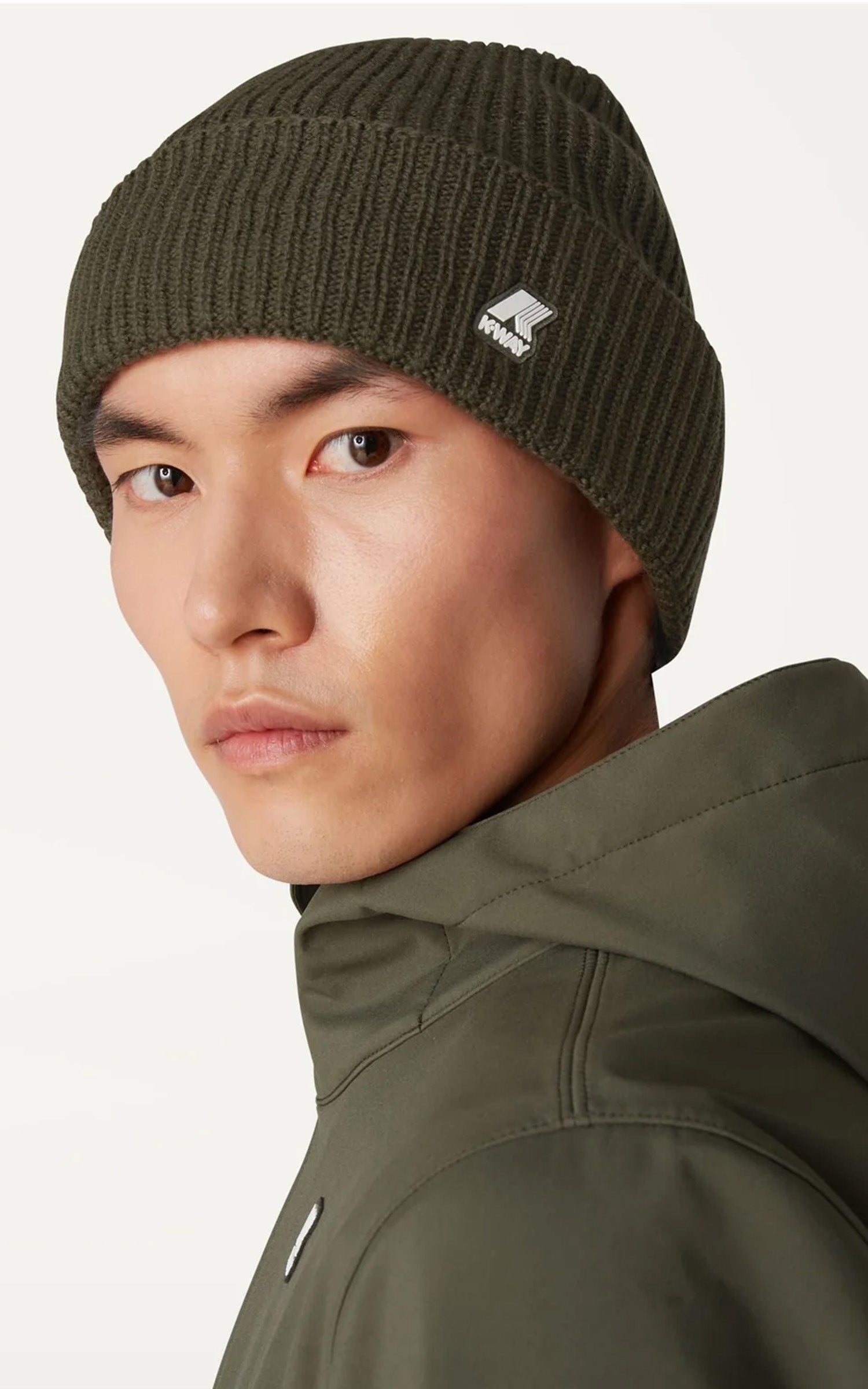 Bonnet laine Brice kaki