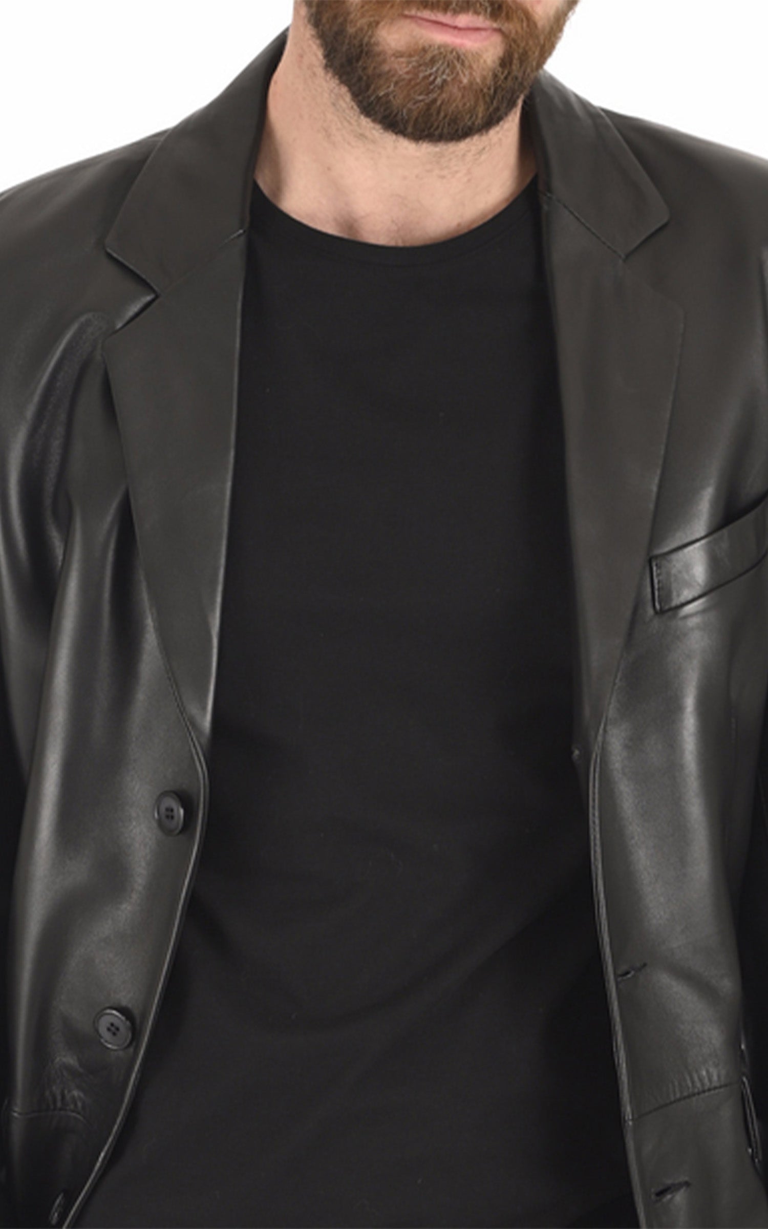 Blazer Allure cuir noir